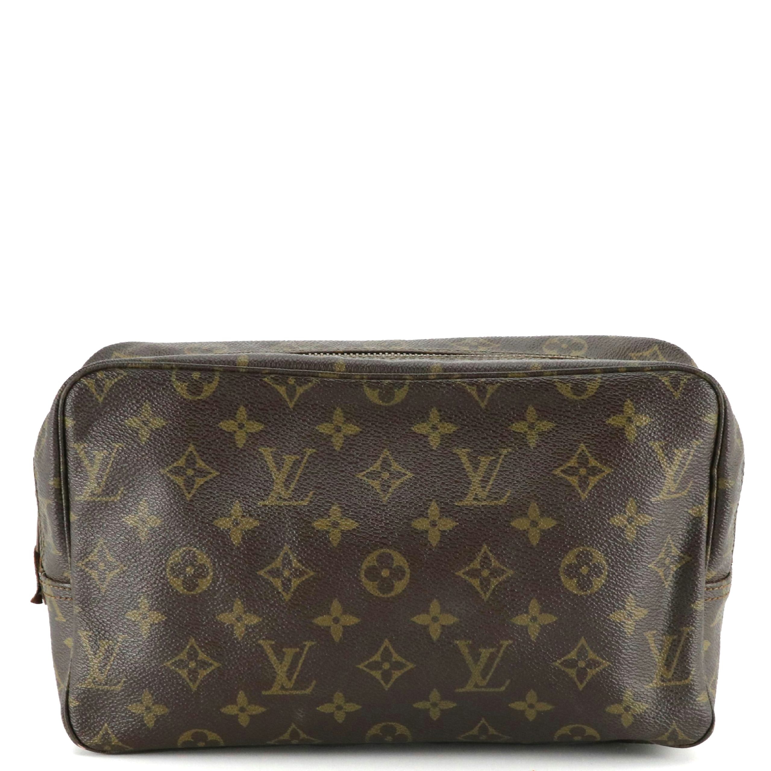 Vintage Louis Vuitton Trousse Toilette 28 Pouch in Monogram Canvas