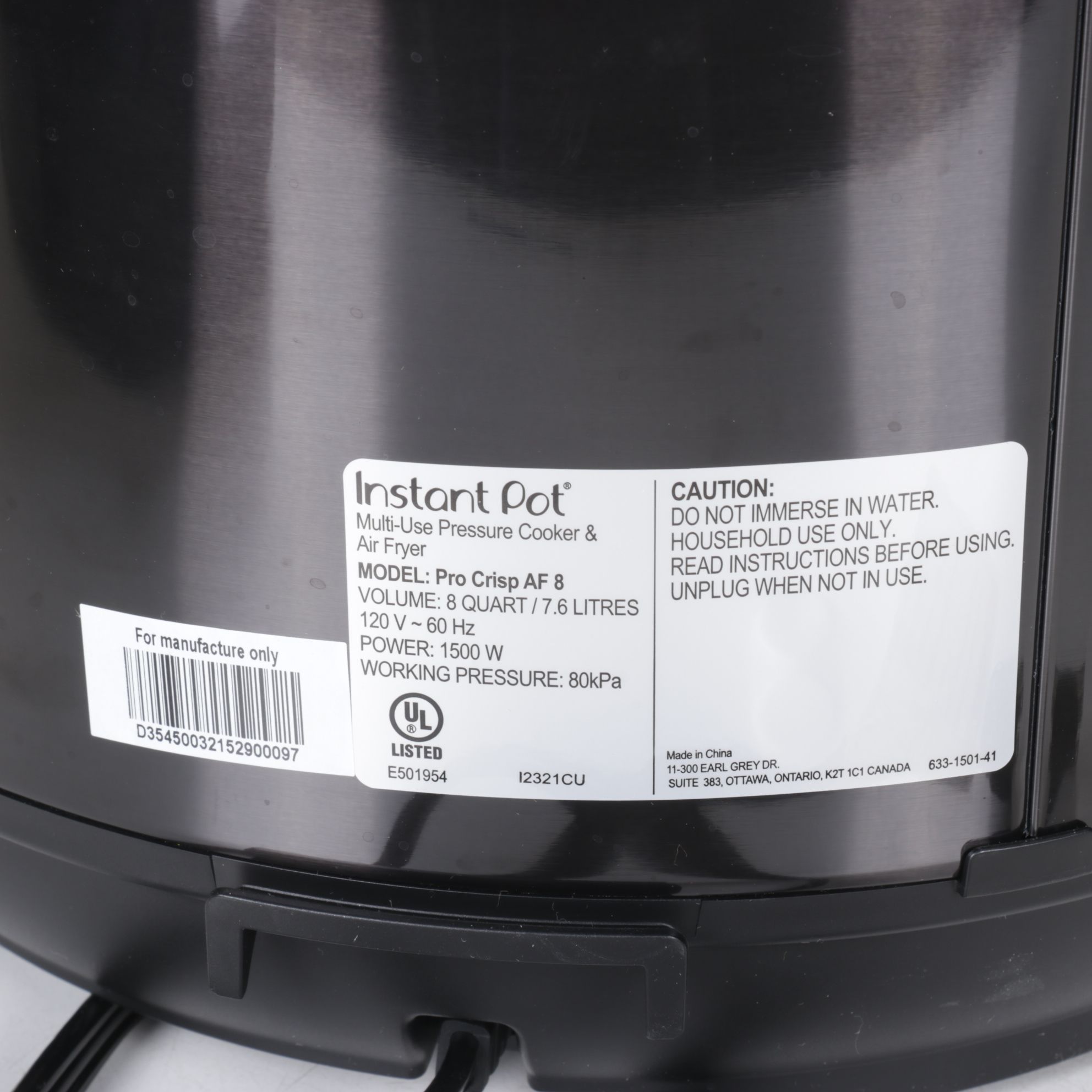 Instant Pot Pro Crisp 8 Qt. Air Fryer