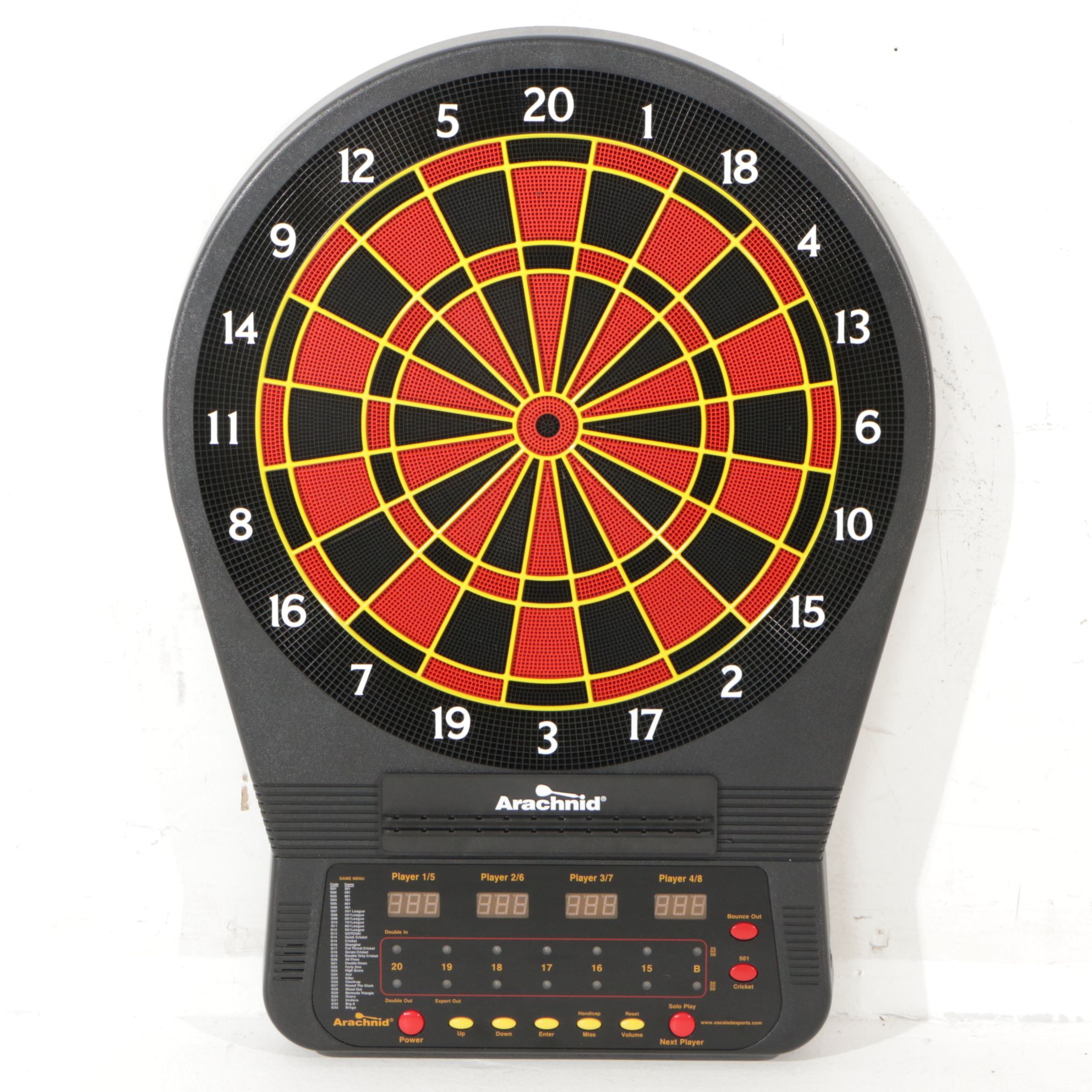 Arachnid Cricket Pro 650 Electronic Dartboard with Soft-Tip Darts