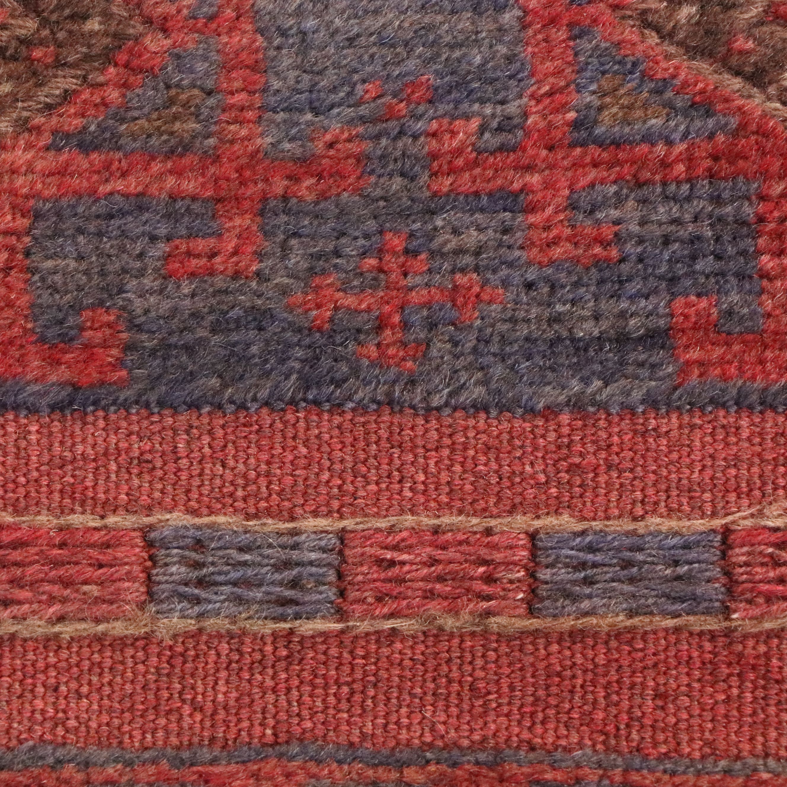 1'10 x 8'1 Handwoven Afghan Mashwani Carpet Runner