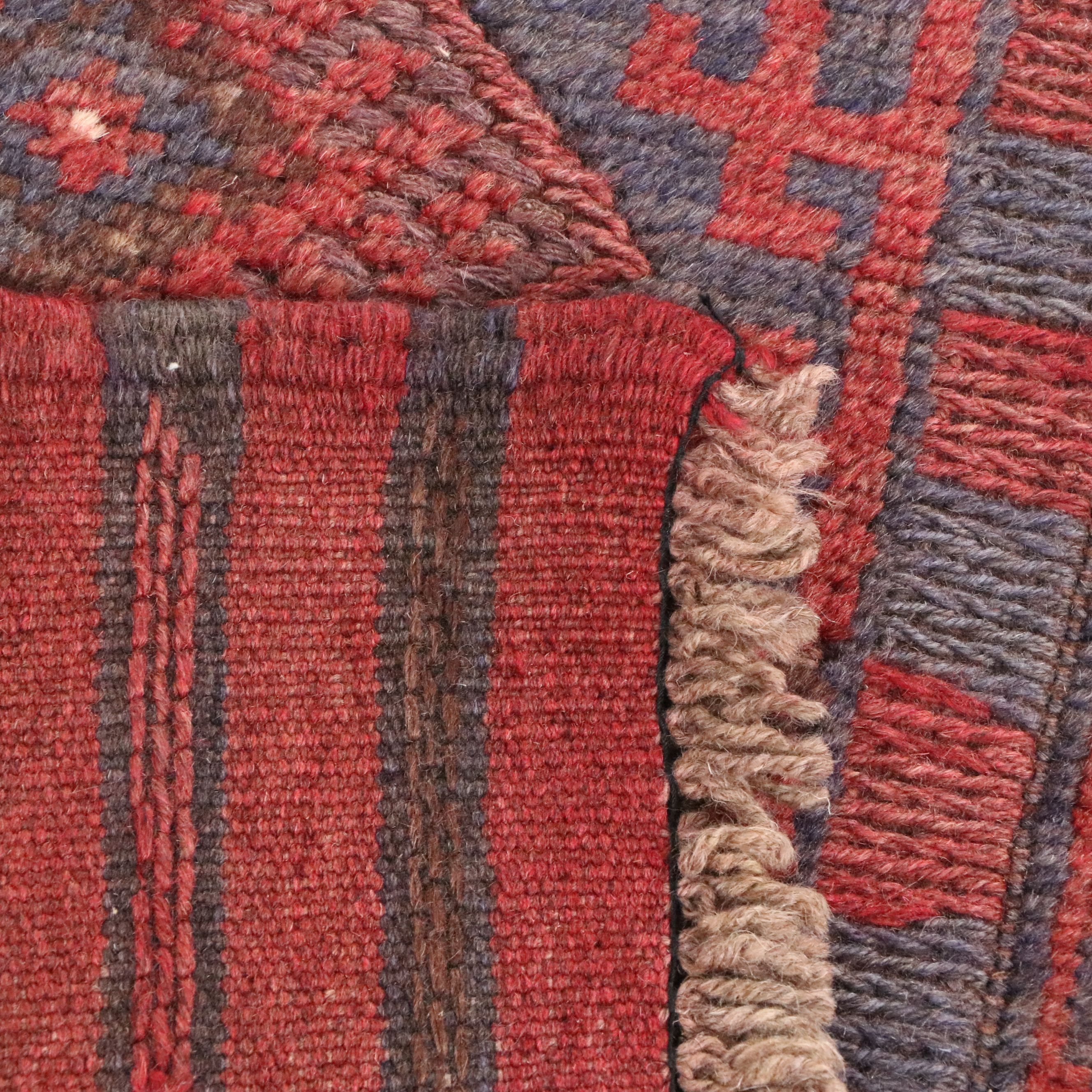 1'10 x 8'1 Handwoven Afghan Mashwani Carpet Runner