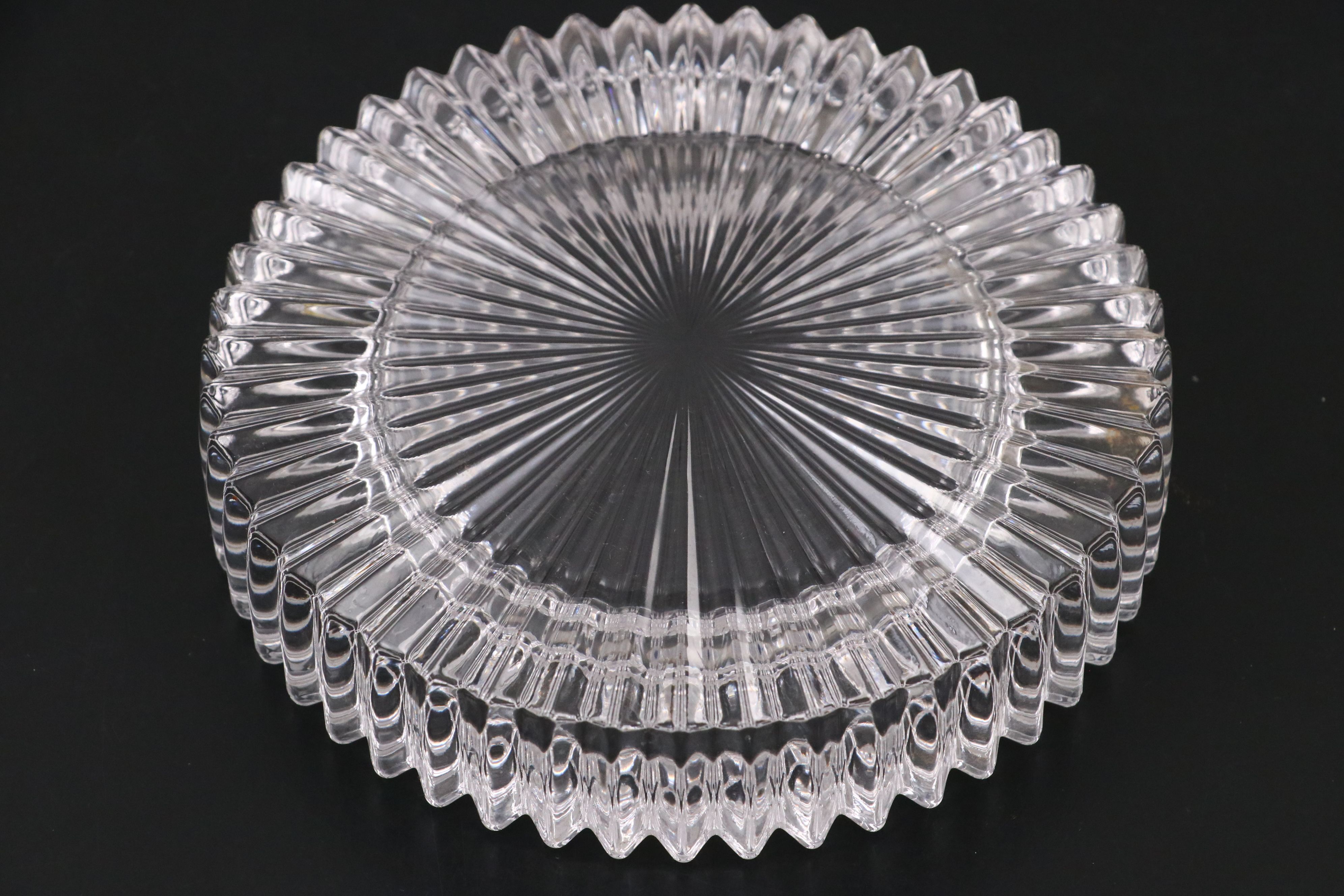 Shannon and Other Crystal Ashtrays with Waterford Crystal Desk Clock and Frame