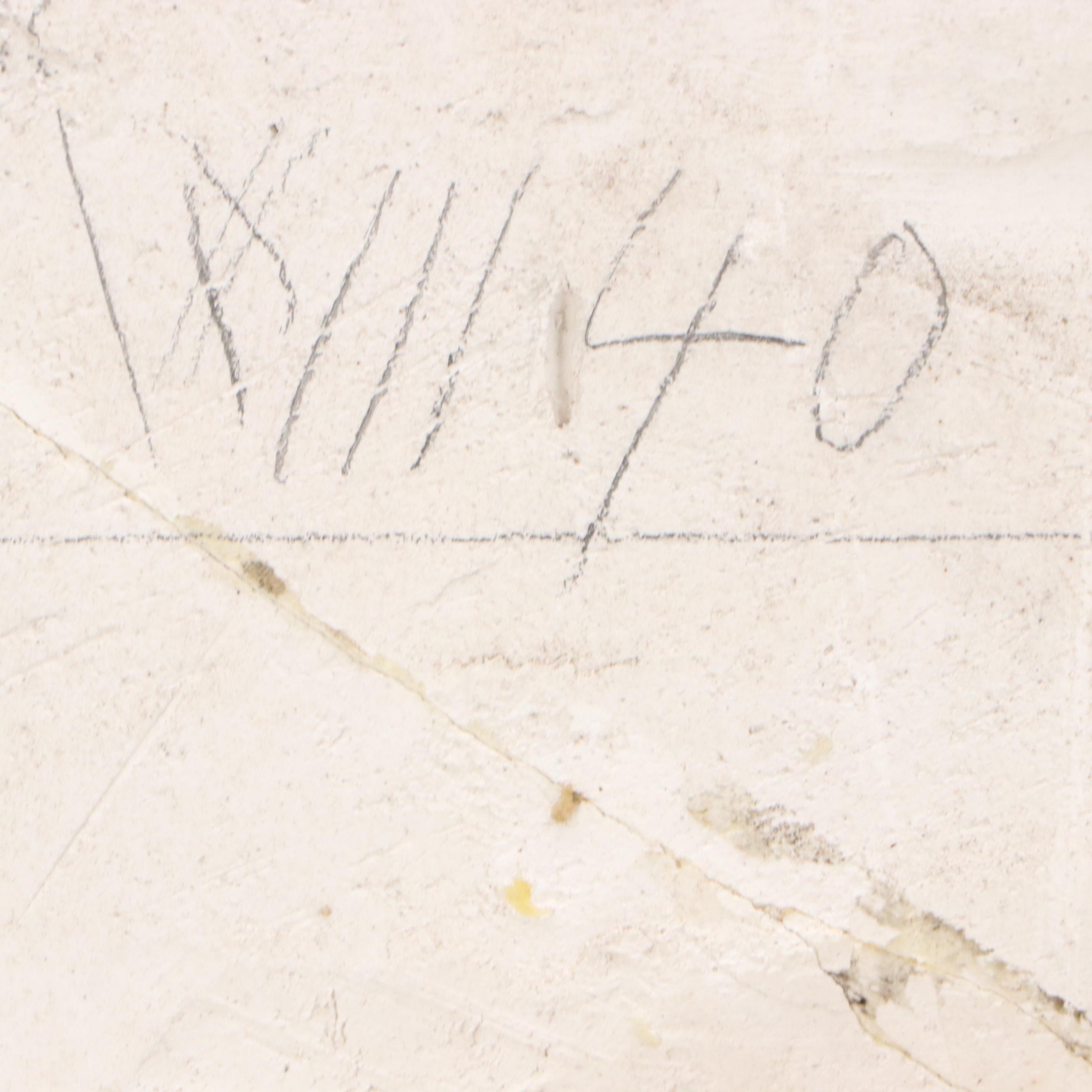 Attributed to Edward Augustus Brackett Plaster Bas-Relief Portrait, Late 19th C.