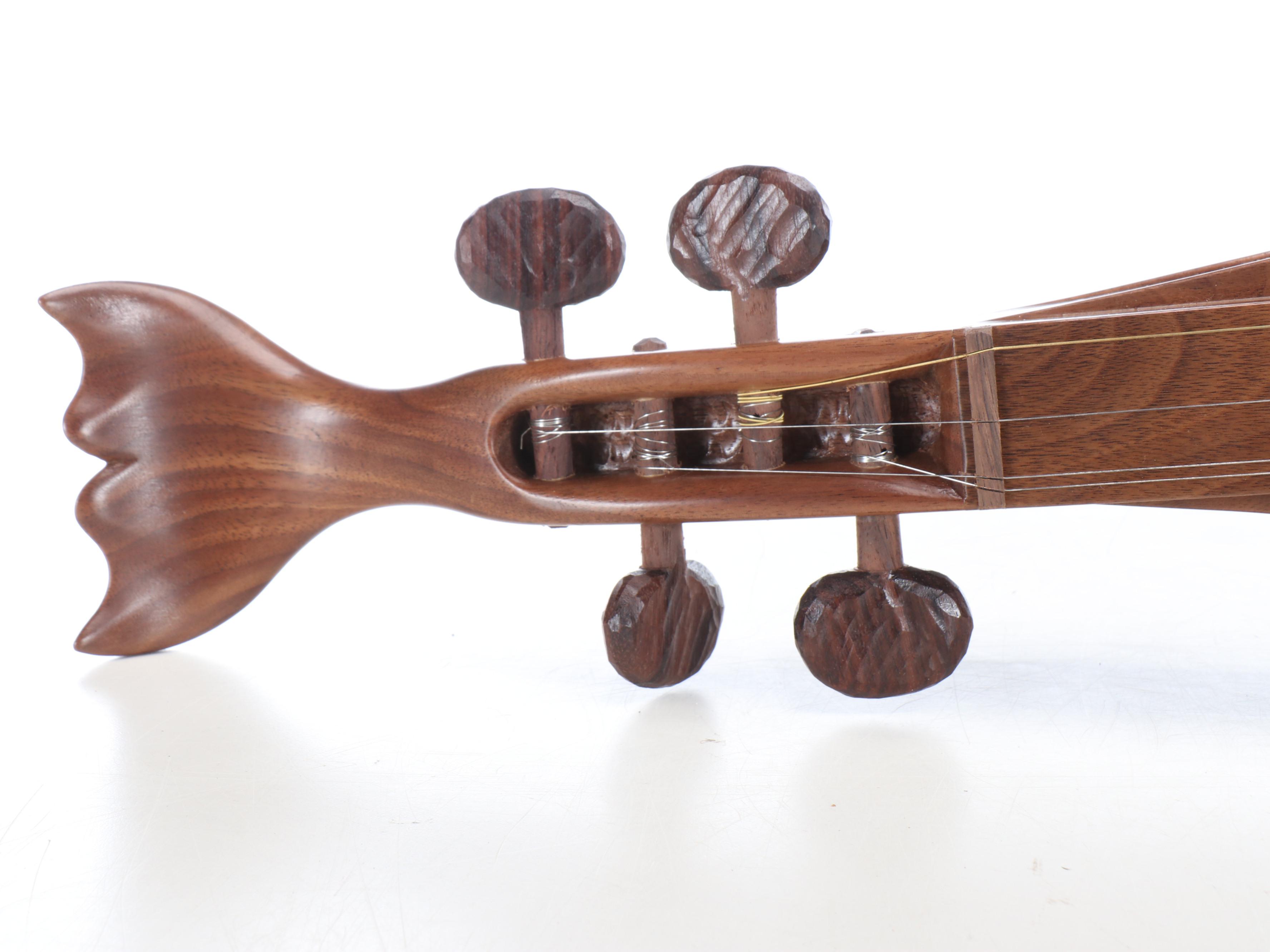 Warren A. May Handcrafted Walnut Appalachian Mountain Dulcimer