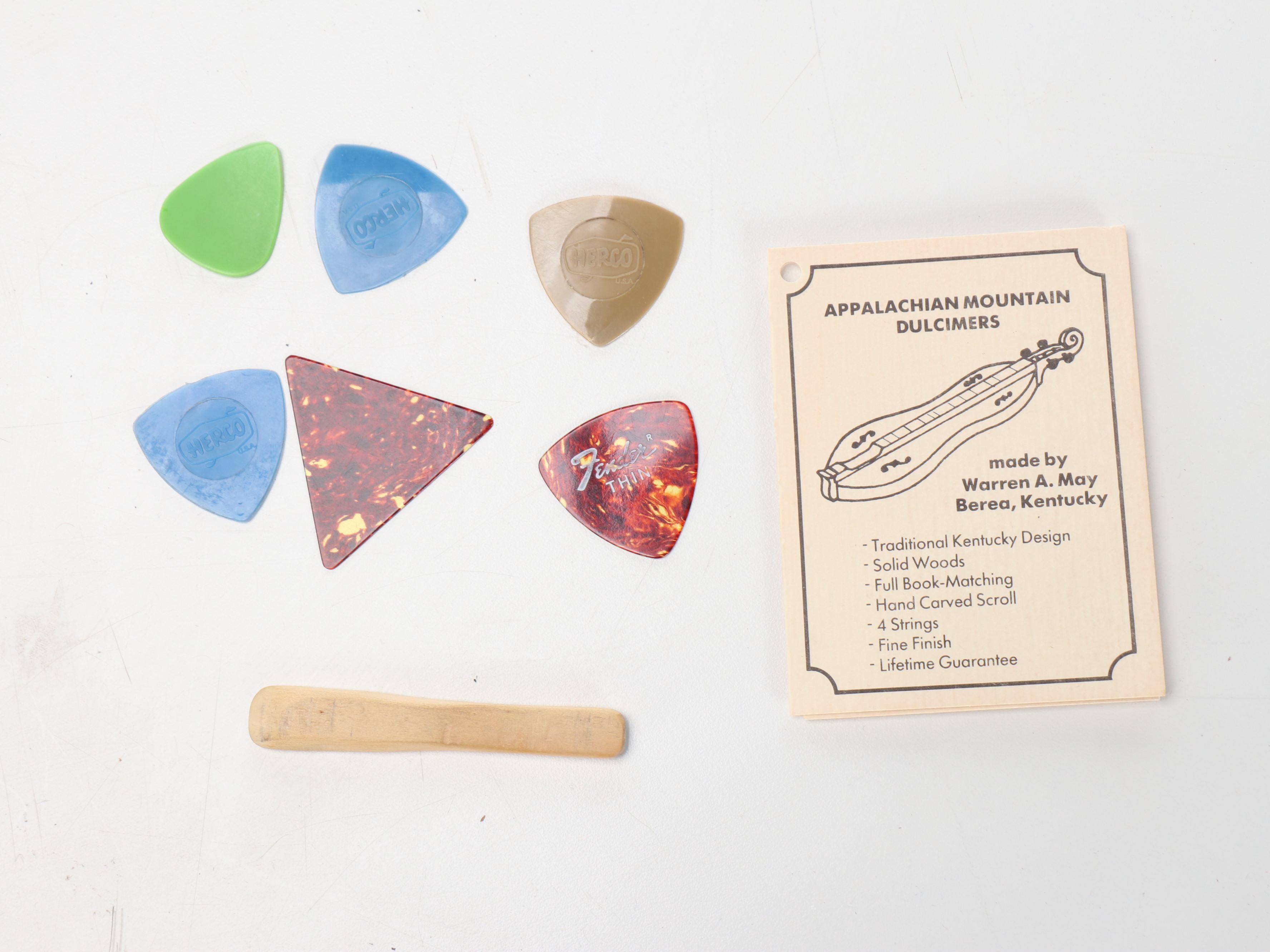 Warren A. May Handcrafted Walnut Appalachian Mountain Dulcimer