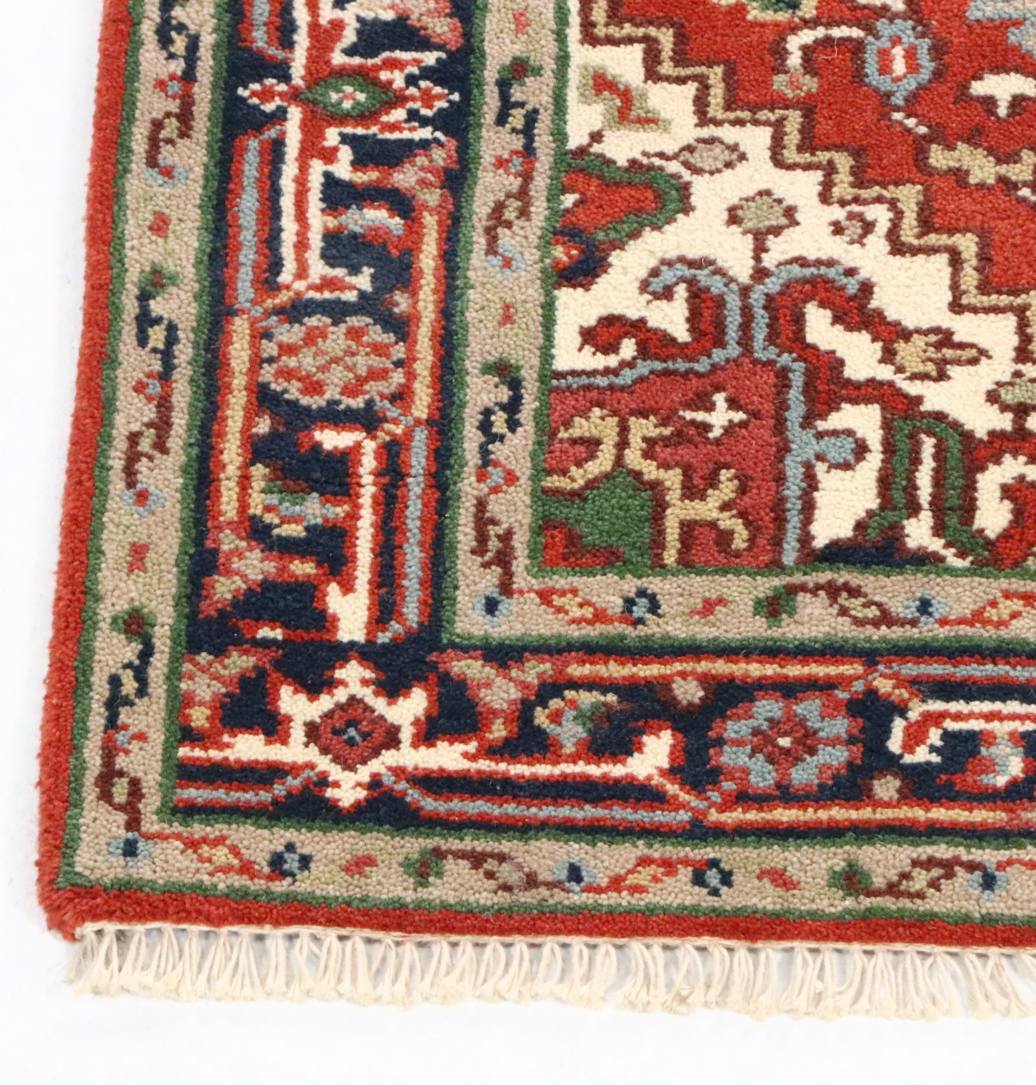 3'1 x 5'2 Hand-Knotted Indo-Persian Heriz Area Rug