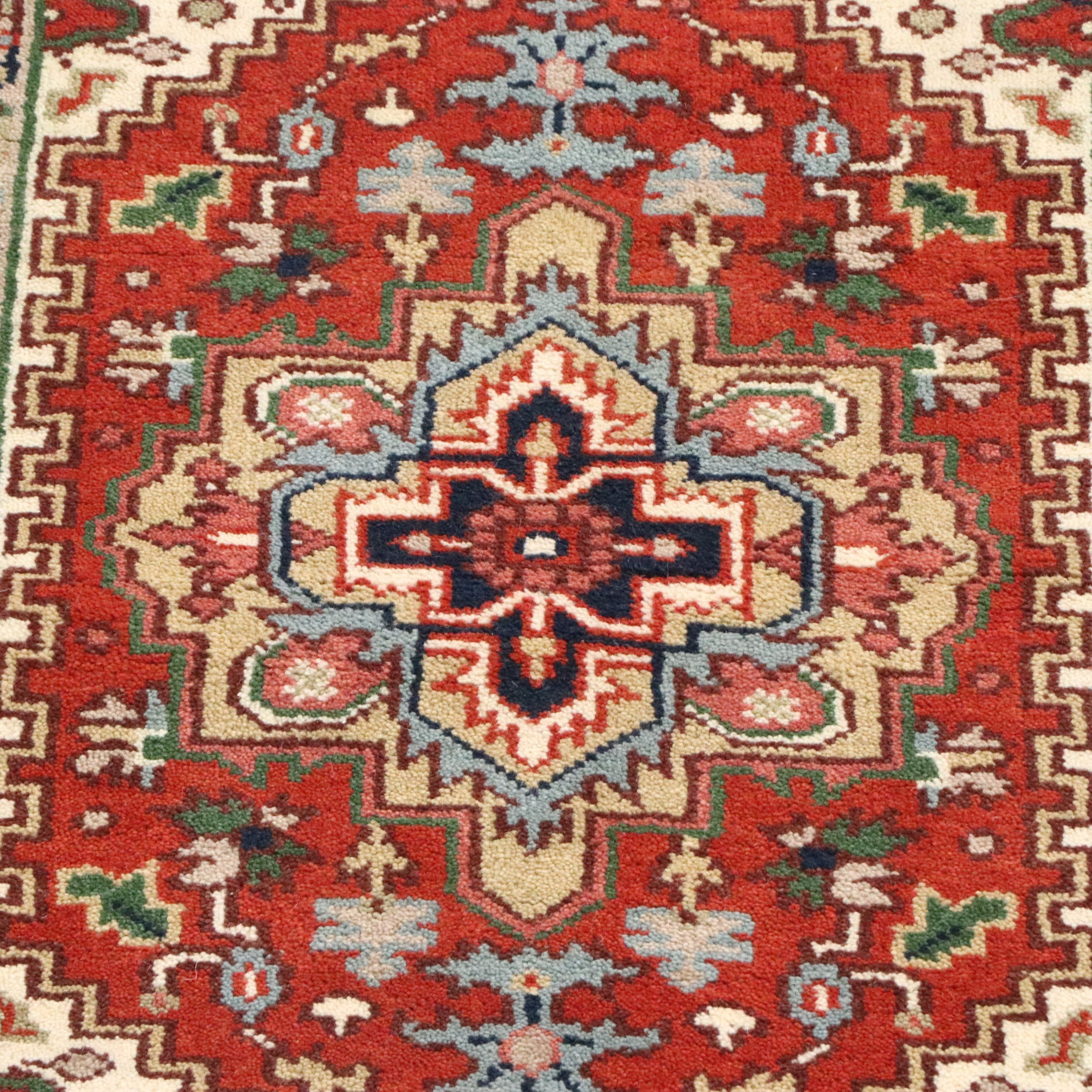 3'1 x 5'2 Hand-Knotted Indo-Persian Heriz Area Rug