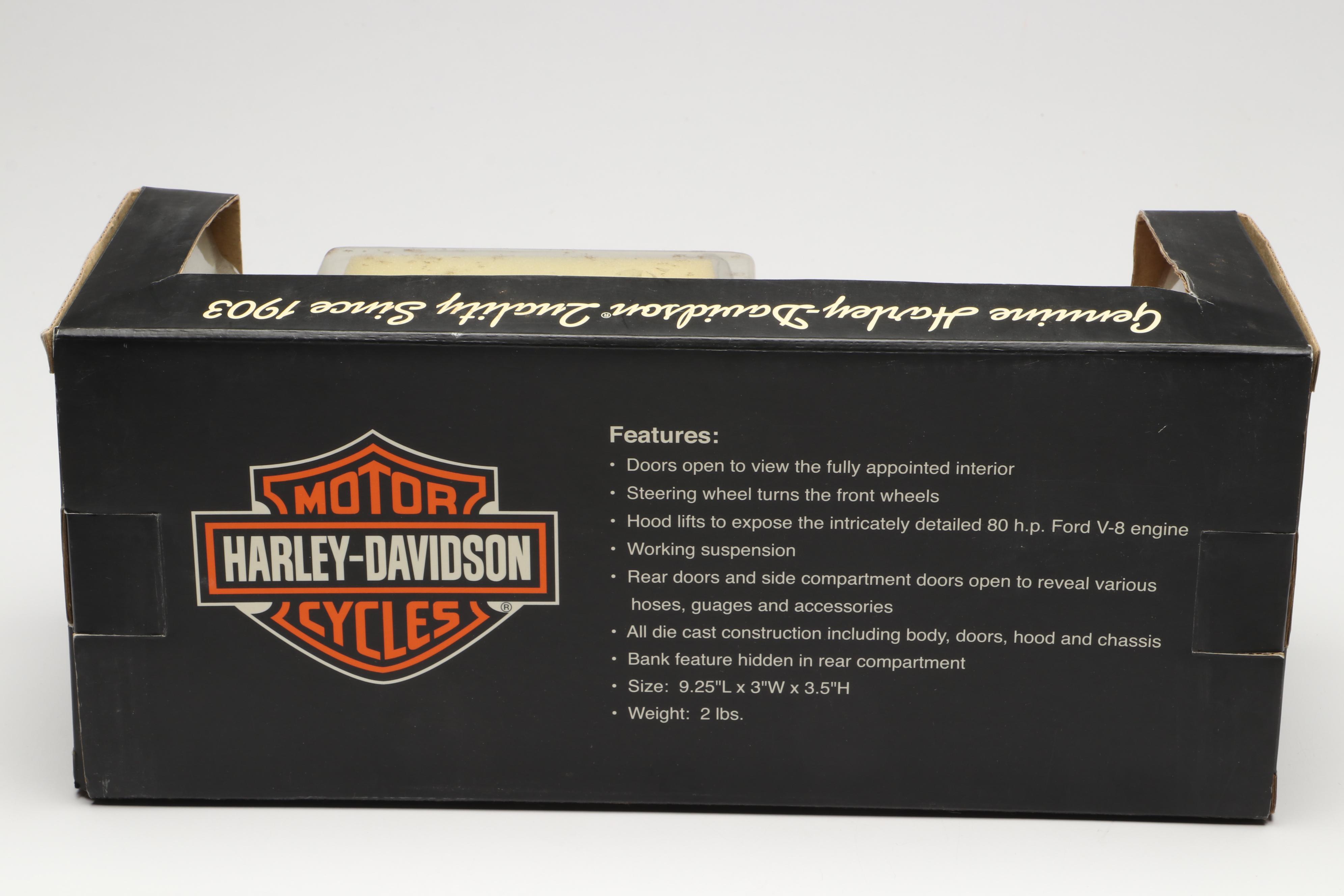 1947 Servi-Car Bank and Other Harley-Davidson Diecast Models and Coin Banks