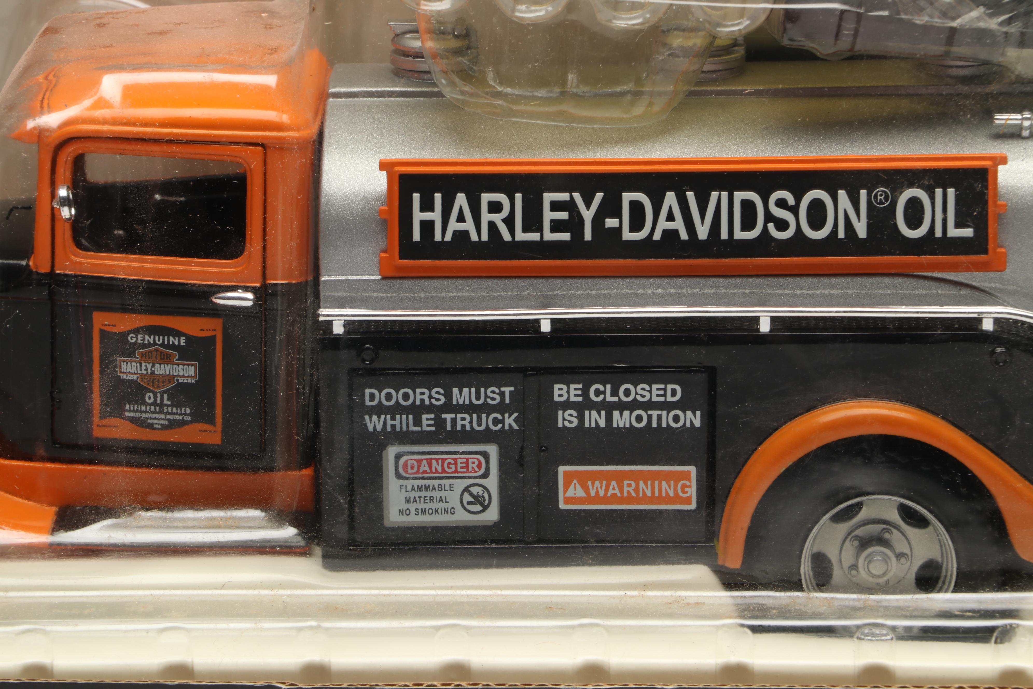 1947 Servi-Car Bank and Other Harley-Davidson Diecast Models and Coin Banks