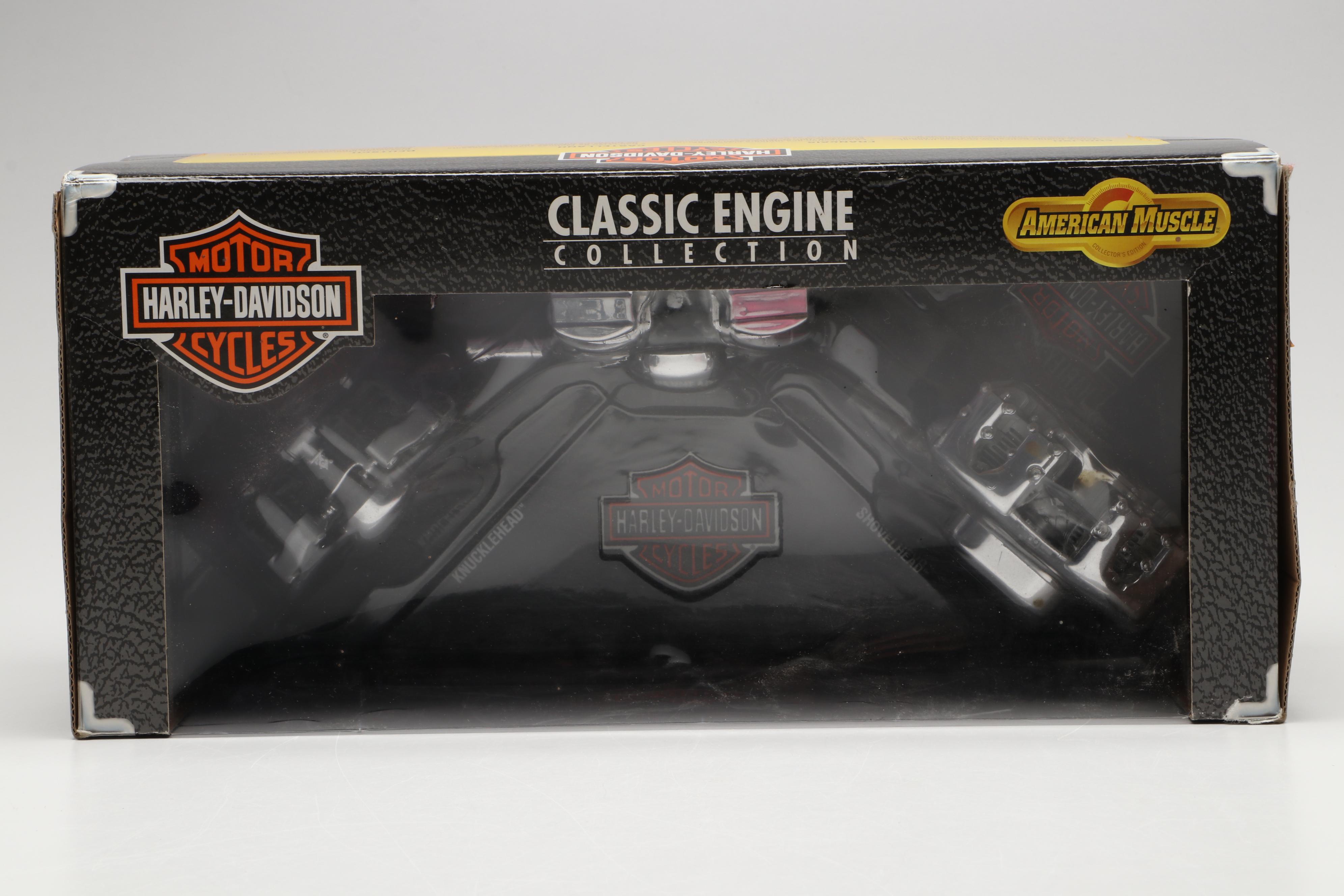 1947 Servi-Car Bank and Other Harley-Davidson Diecast Models and Coin Banks