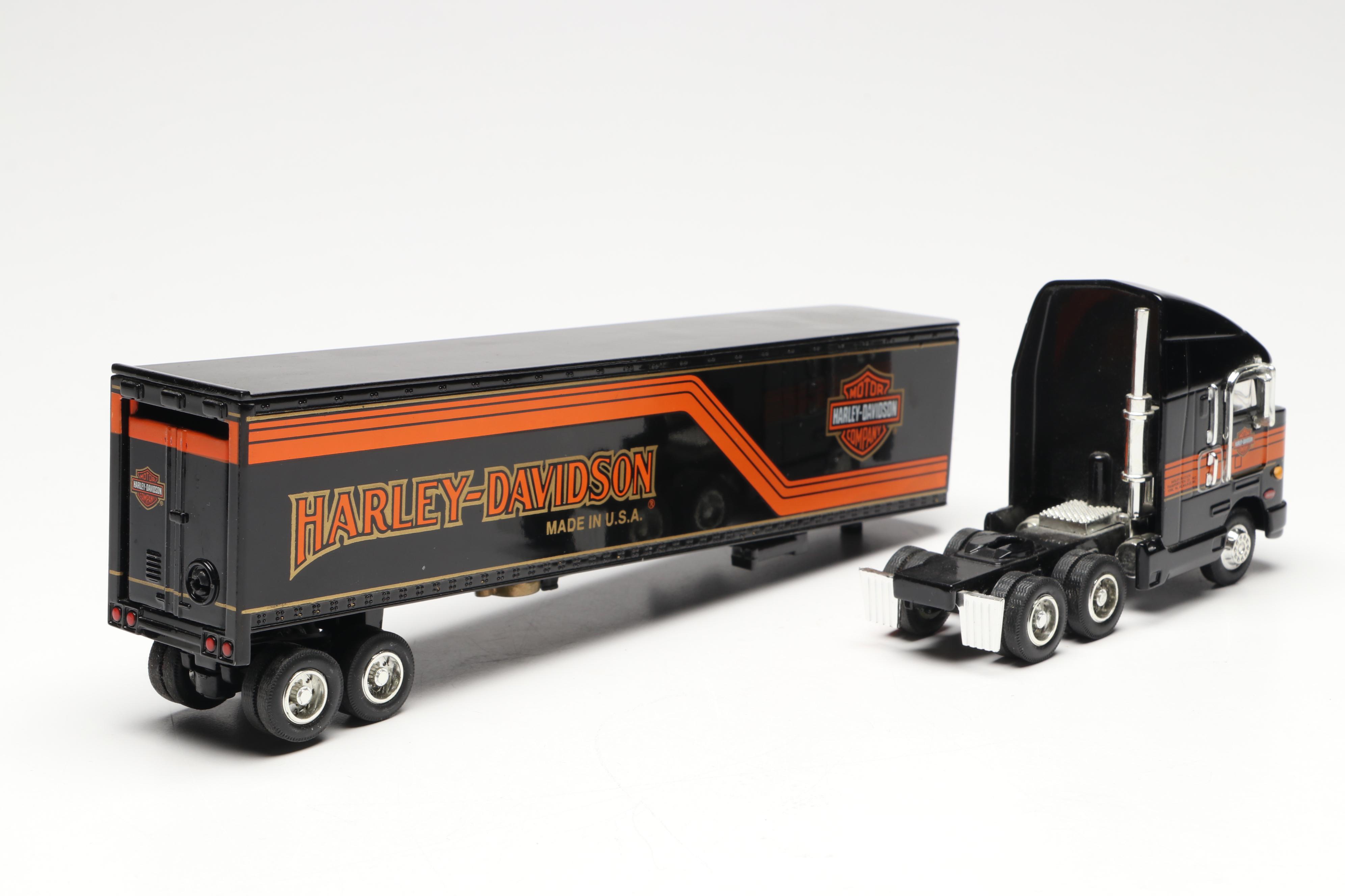 1947 Servi-Car Bank and Other Harley-Davidson Diecast Models and Coin Banks