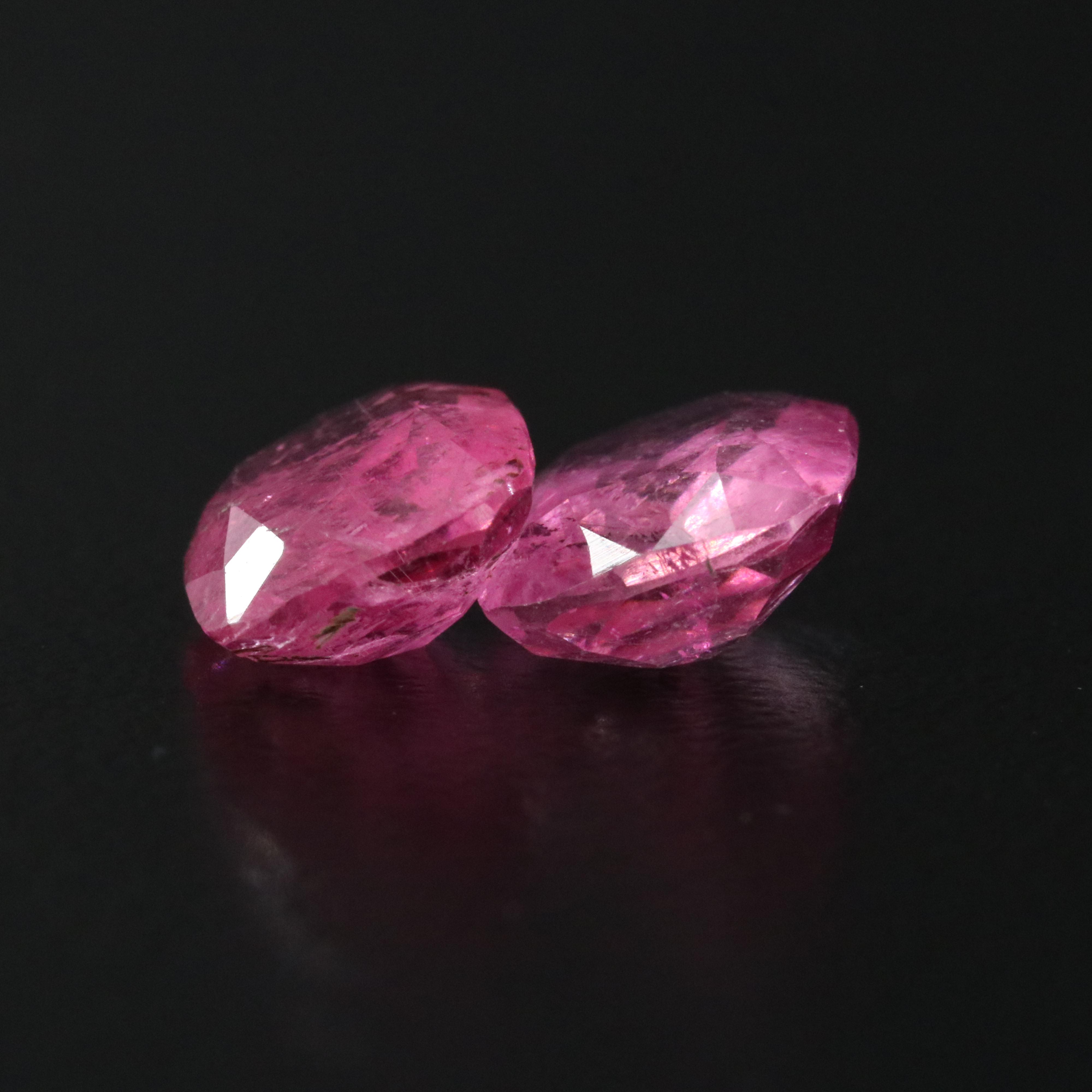 Loose 9.37 CTW Pink Tourmalines
