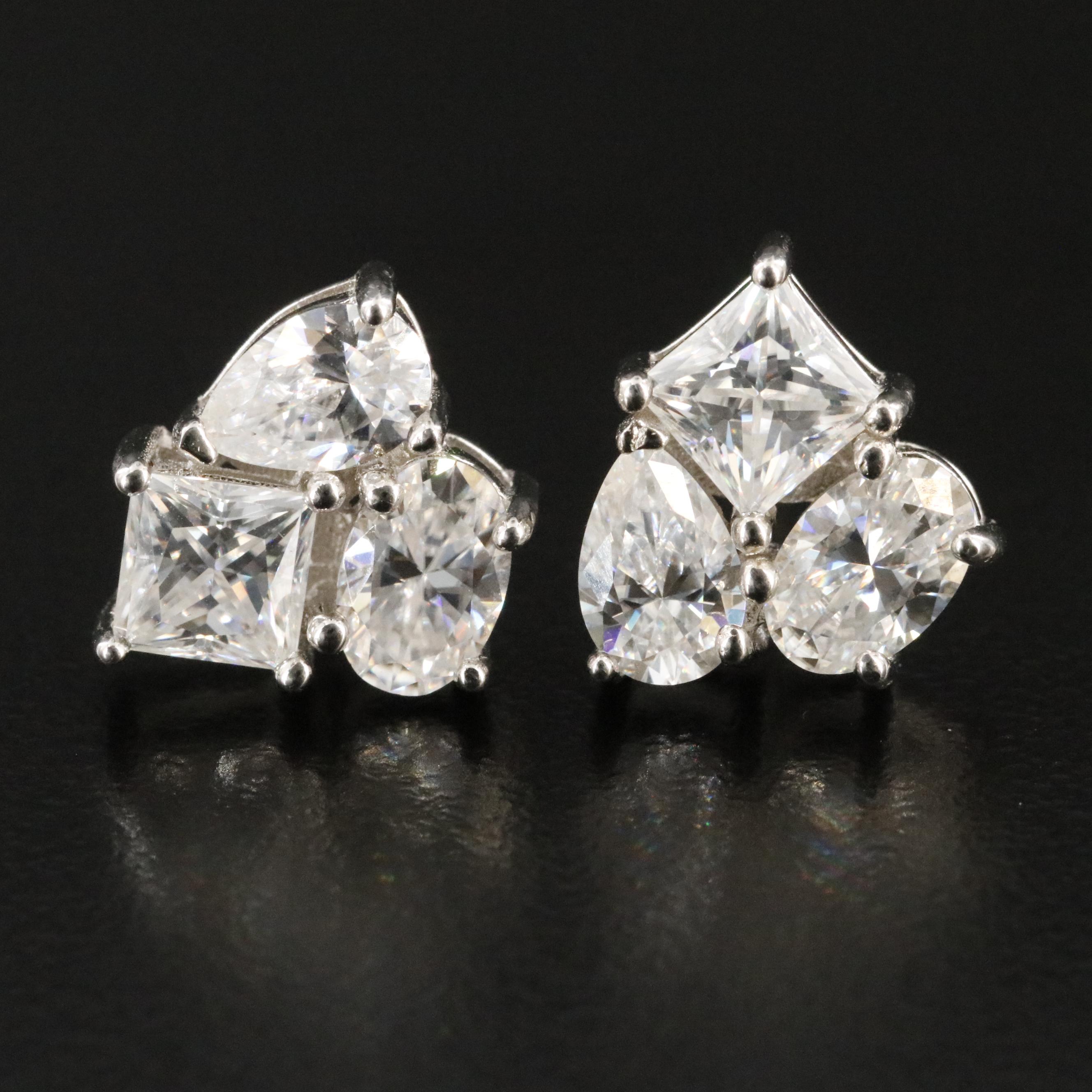 Sterling Moissanite Earrings