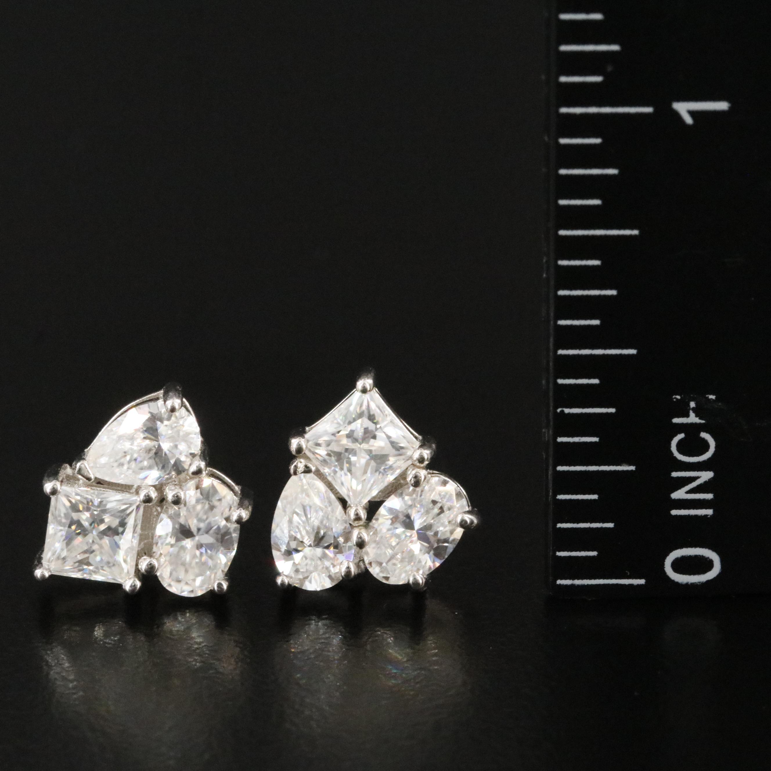 Sterling Moissanite Earrings