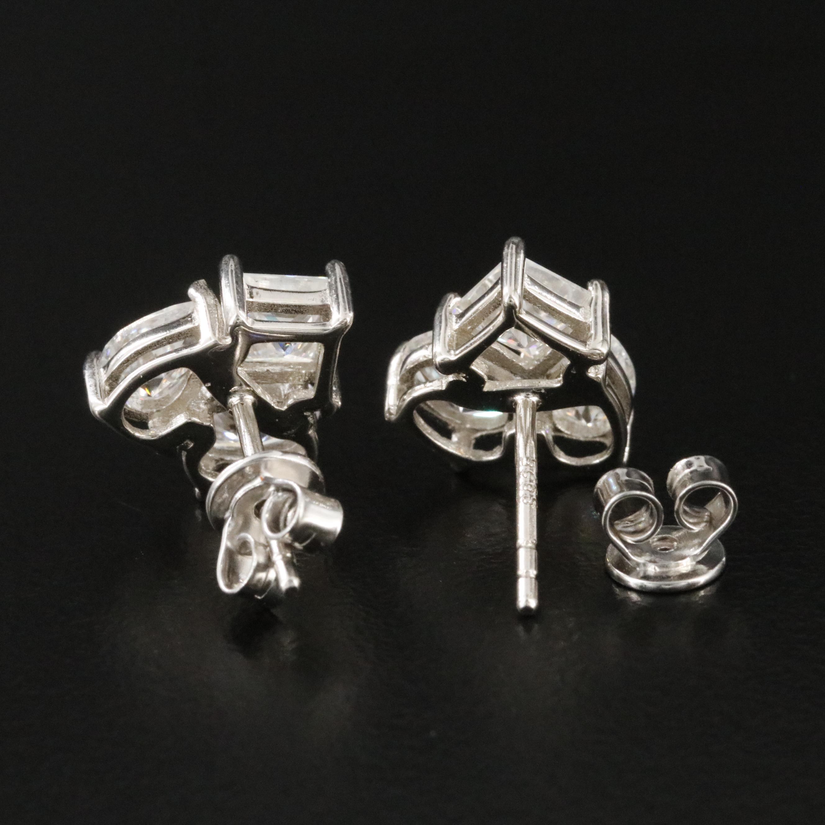 Sterling Moissanite Earrings