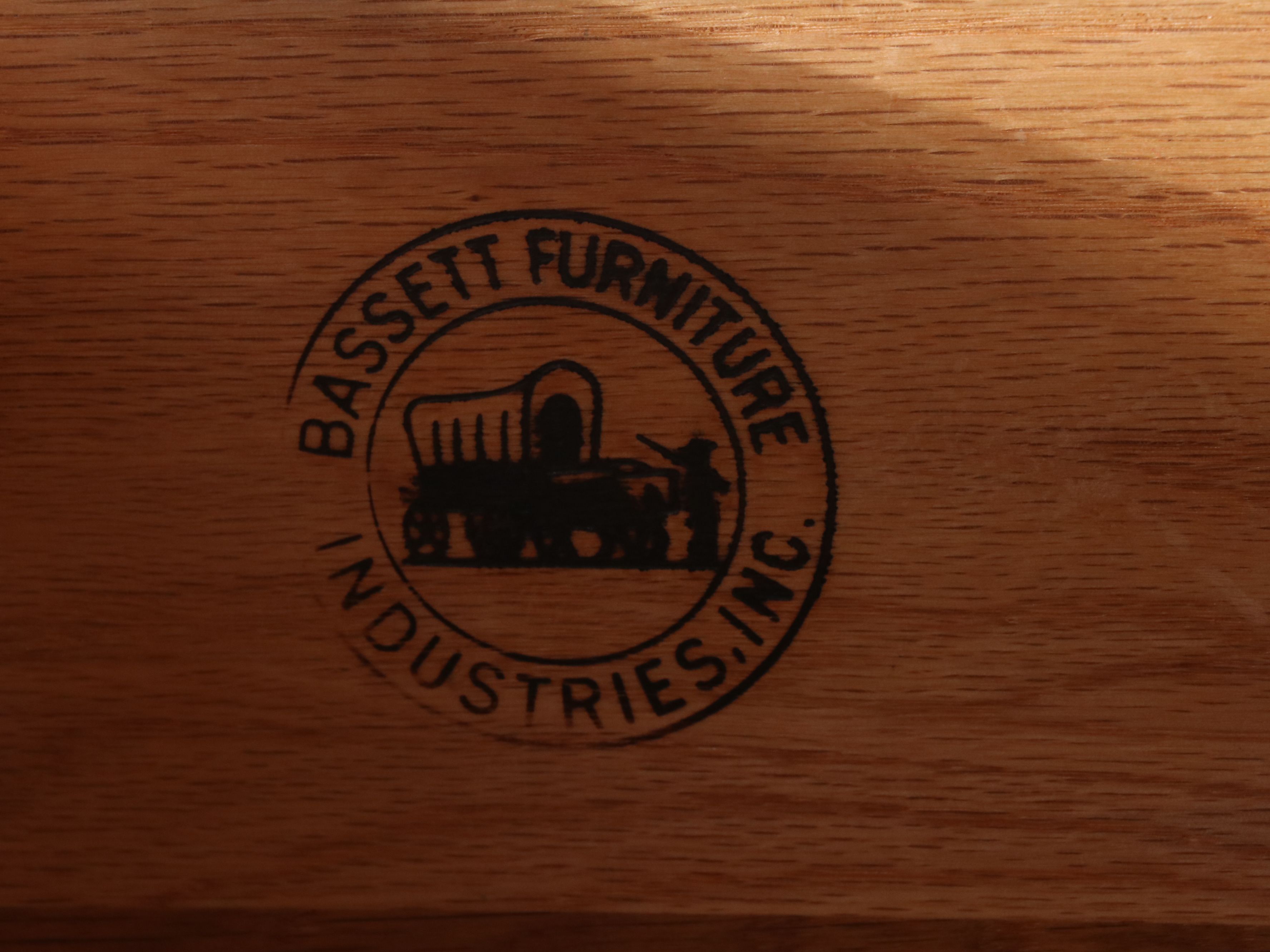 Bassett Furniture Mid Century Modern Style Walnut Chest of Drawers