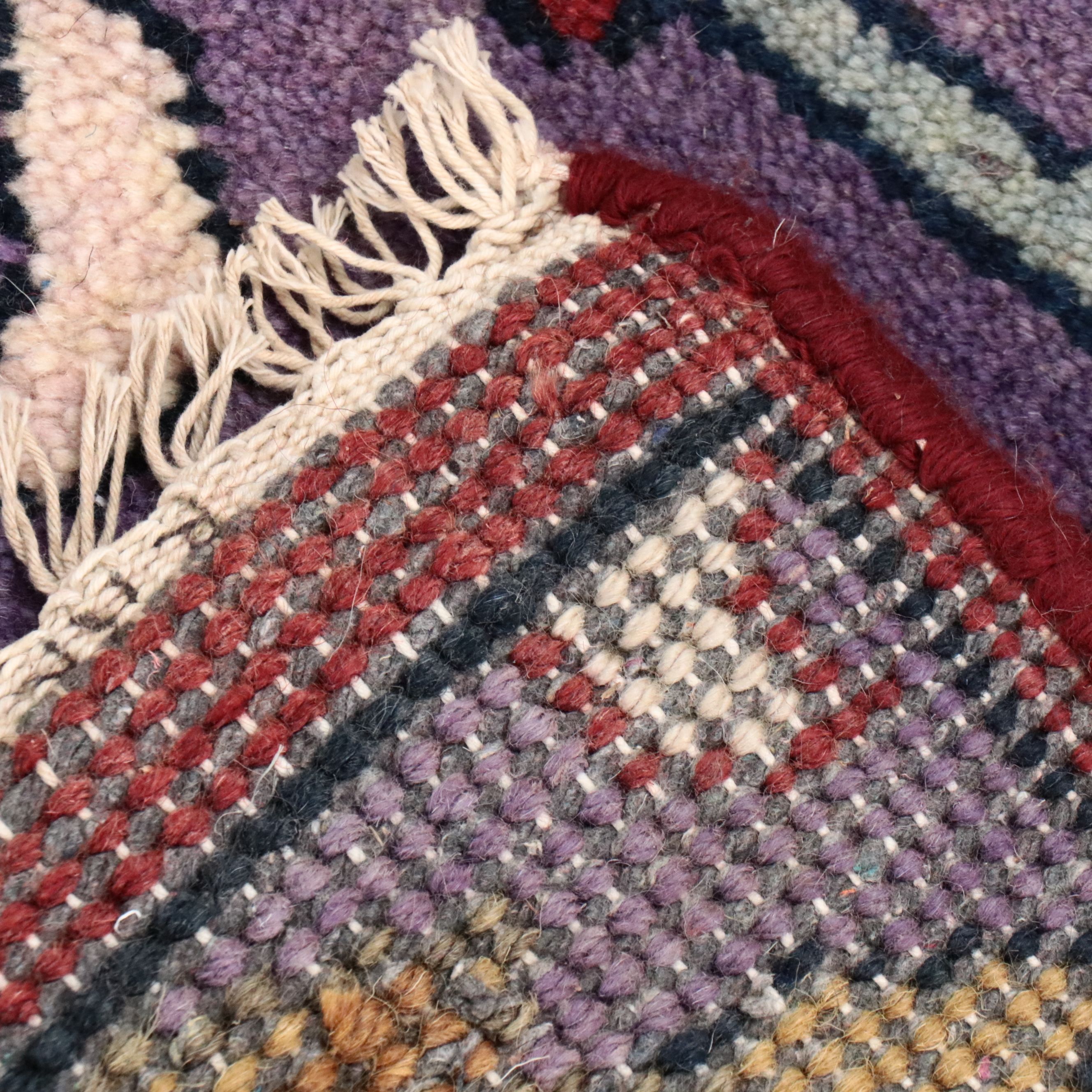 8'2 x 15'9 Hand-Knotted Indian Pictorial Bird of Paradise Room-Sized Rug