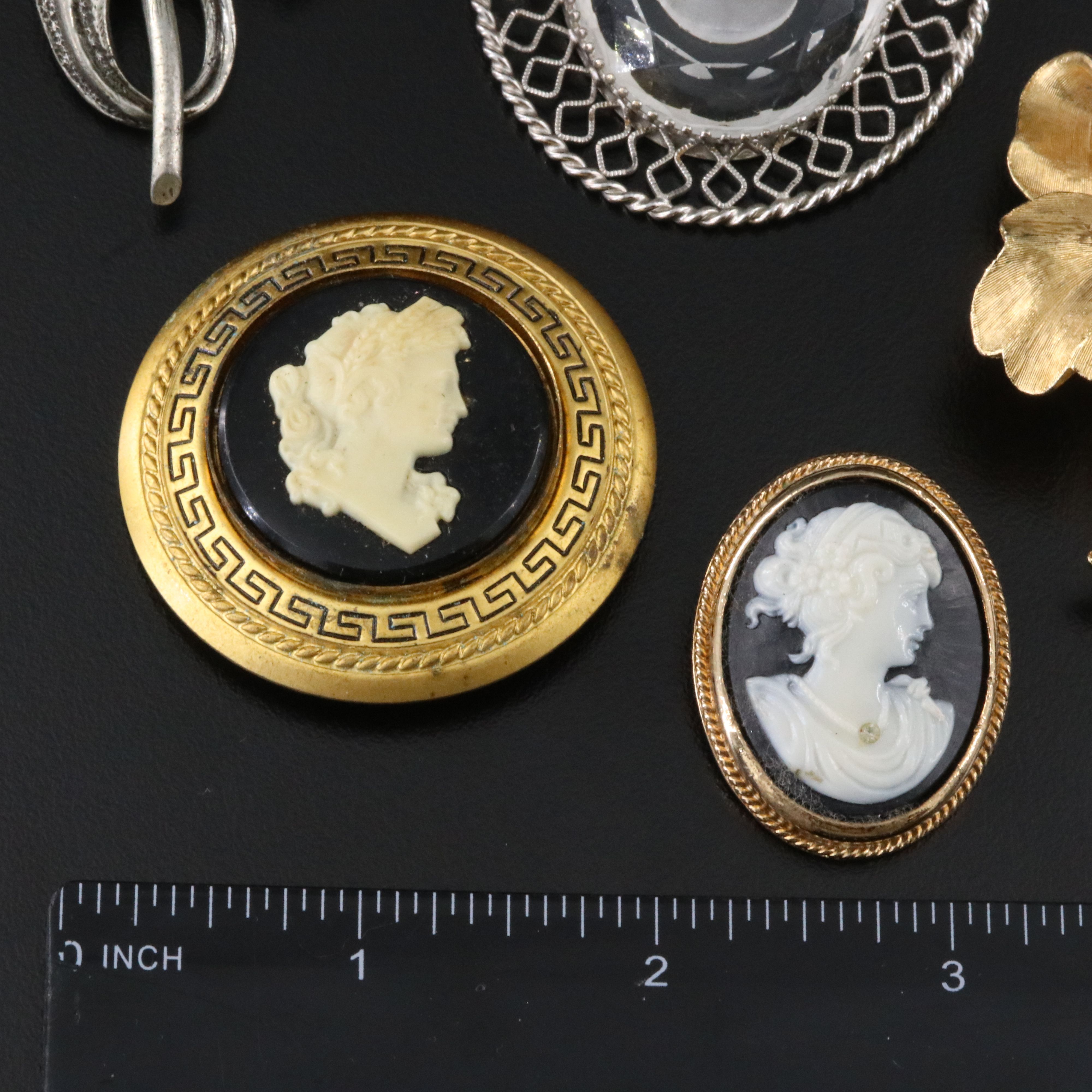 Florenza and Cameos Featured in Vintage Brooch Collection