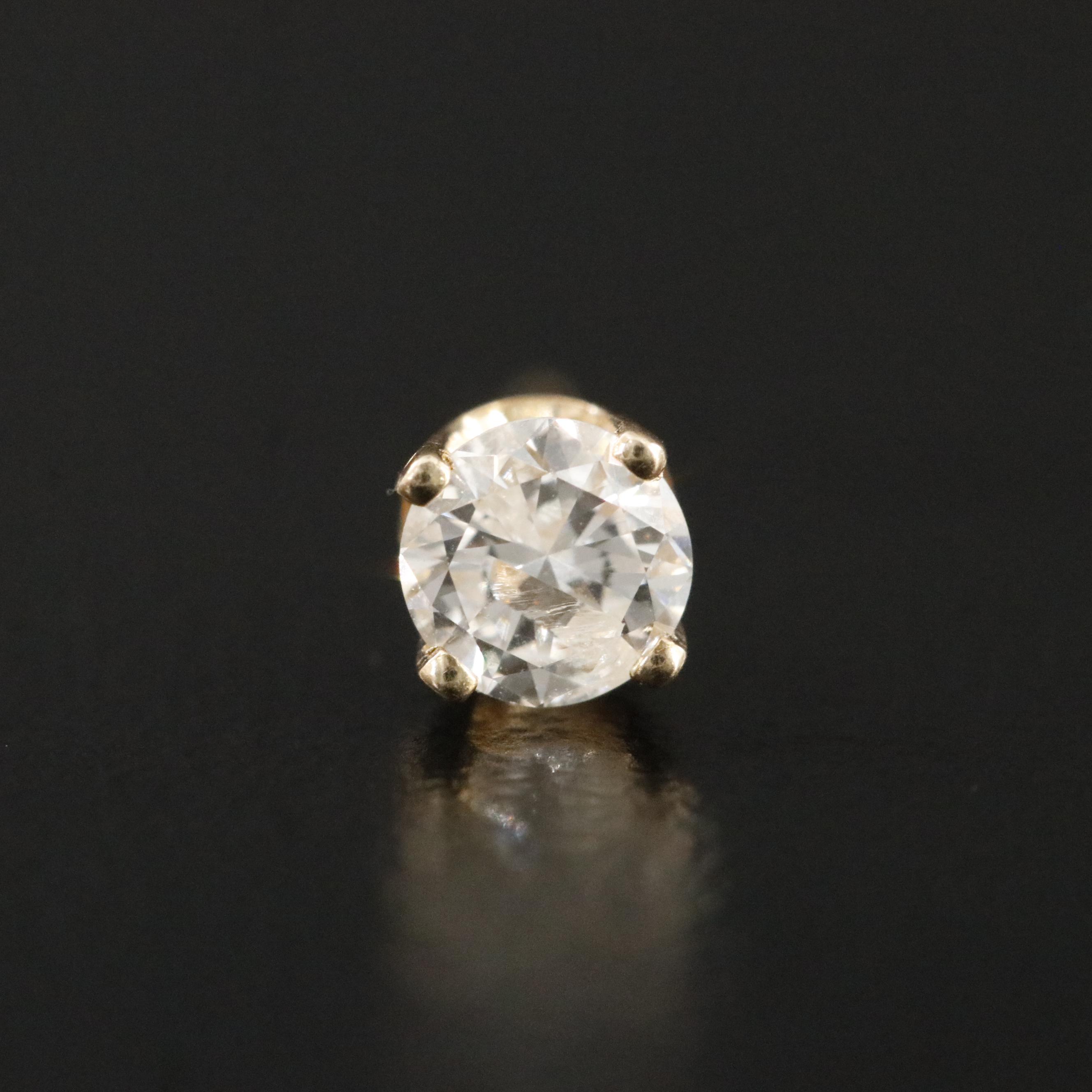 14K 0.46 CTW Diamond Solitaire Earrings