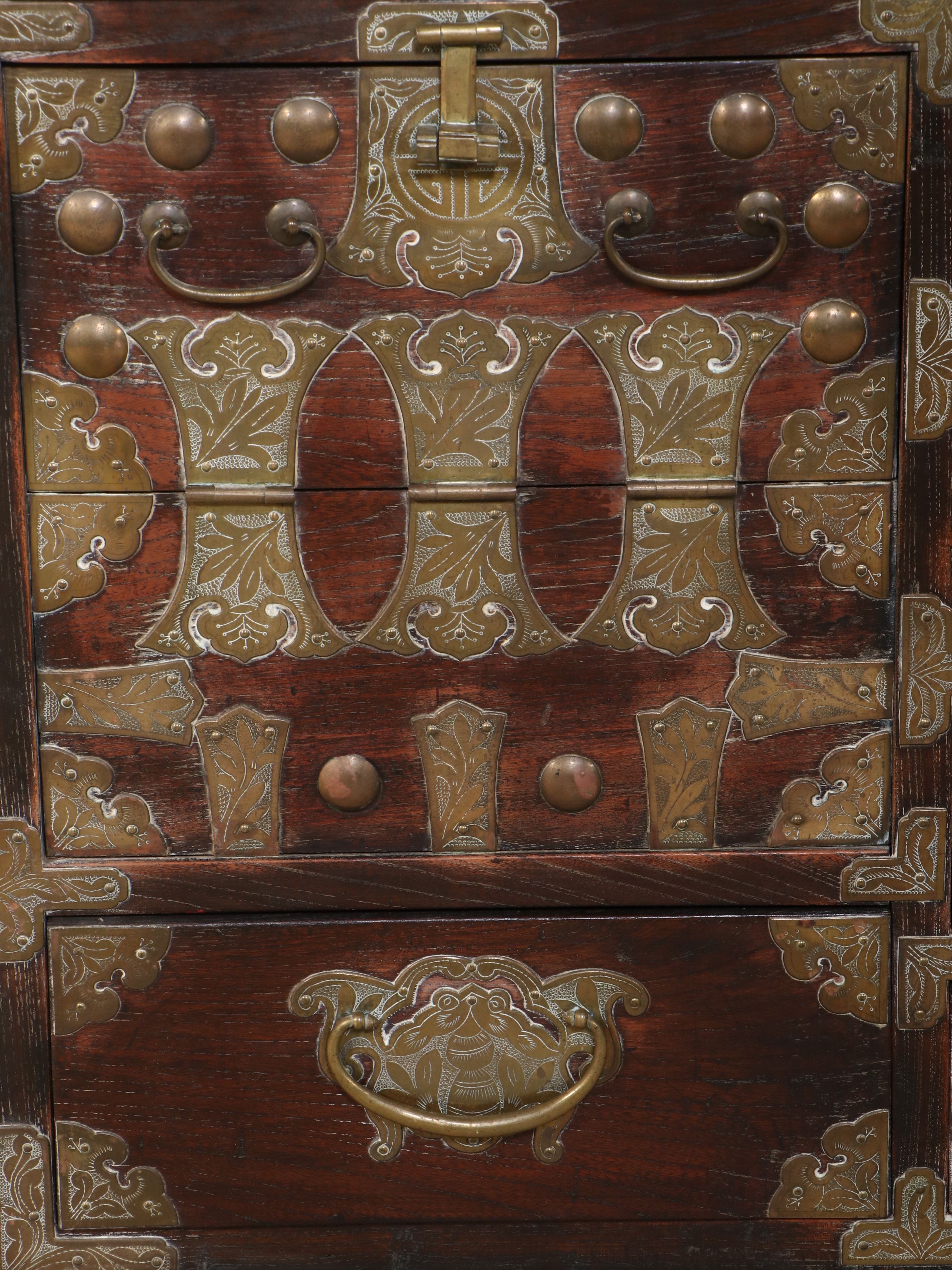 Korean Brass Mount Tansu Chest
