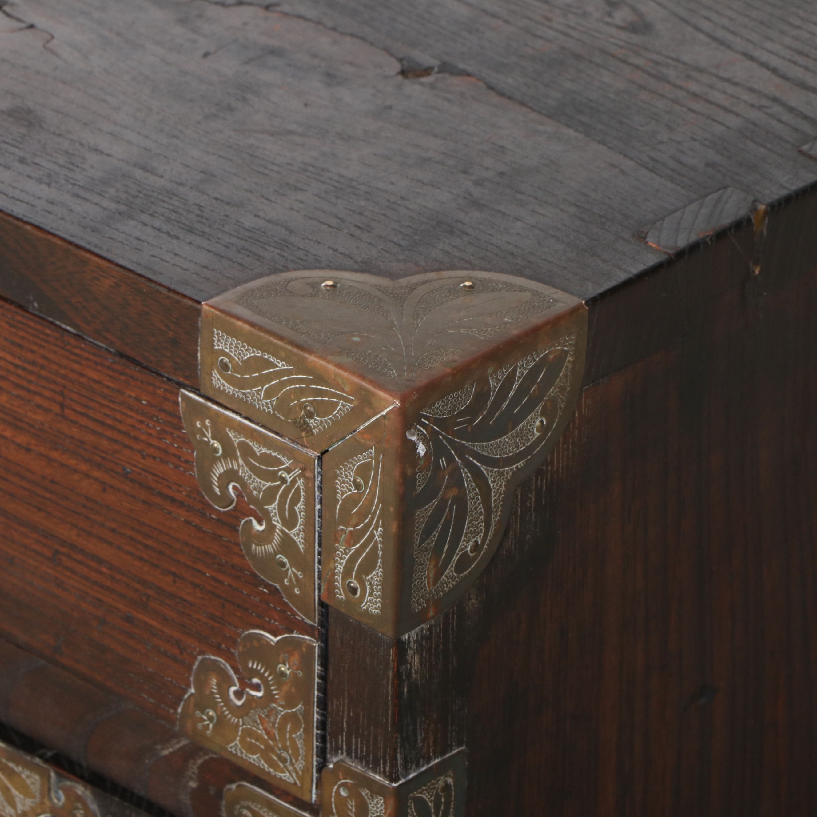 Korean Brass Mount Tansu Chest