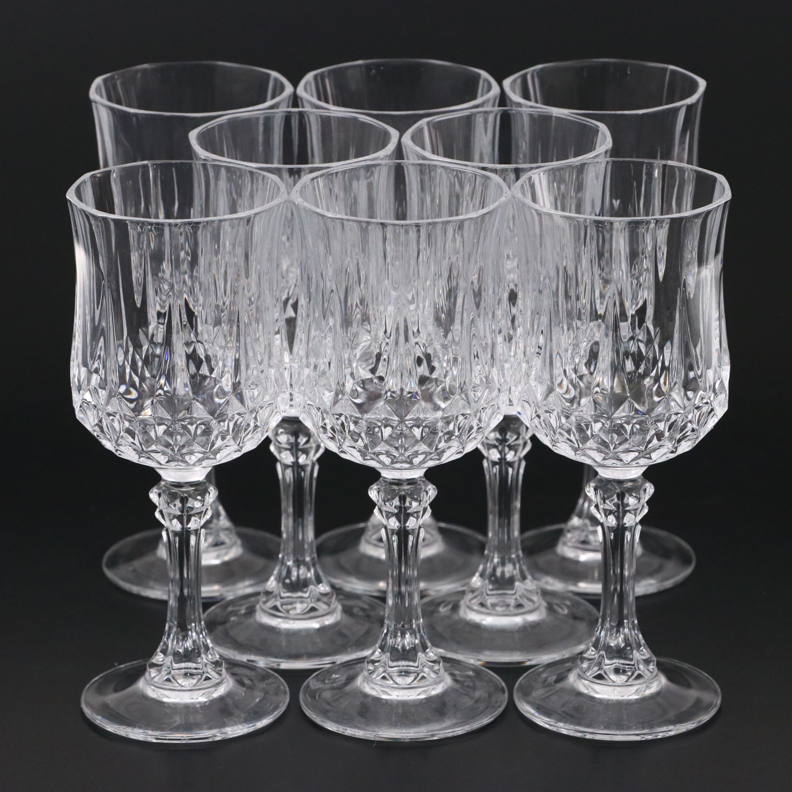 Cristal d'Arques-Durand "Longchamp" Crystal Wine Glasses