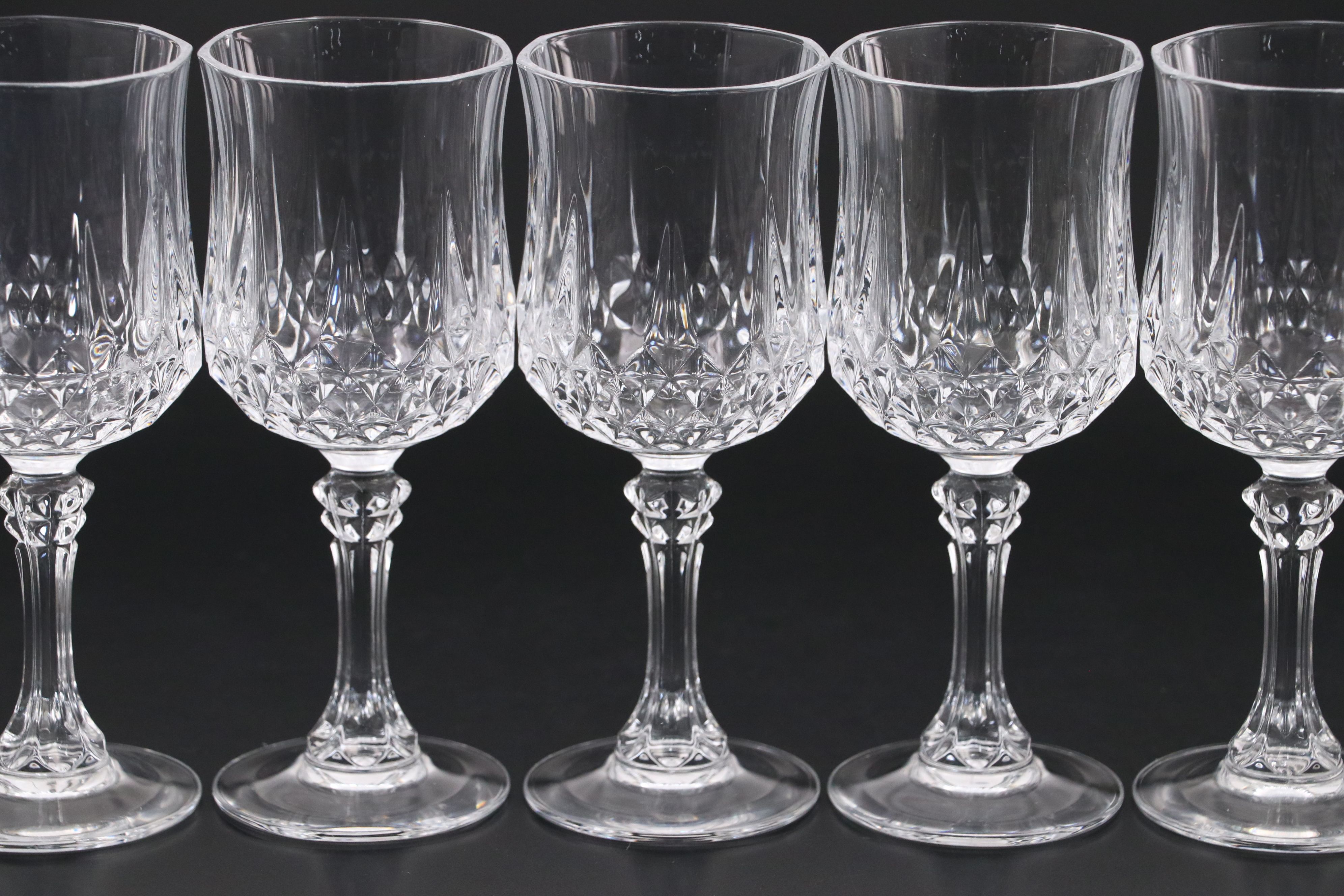 Cristal d'Arques-Durand "Longchamp" Crystal Wine Glasses