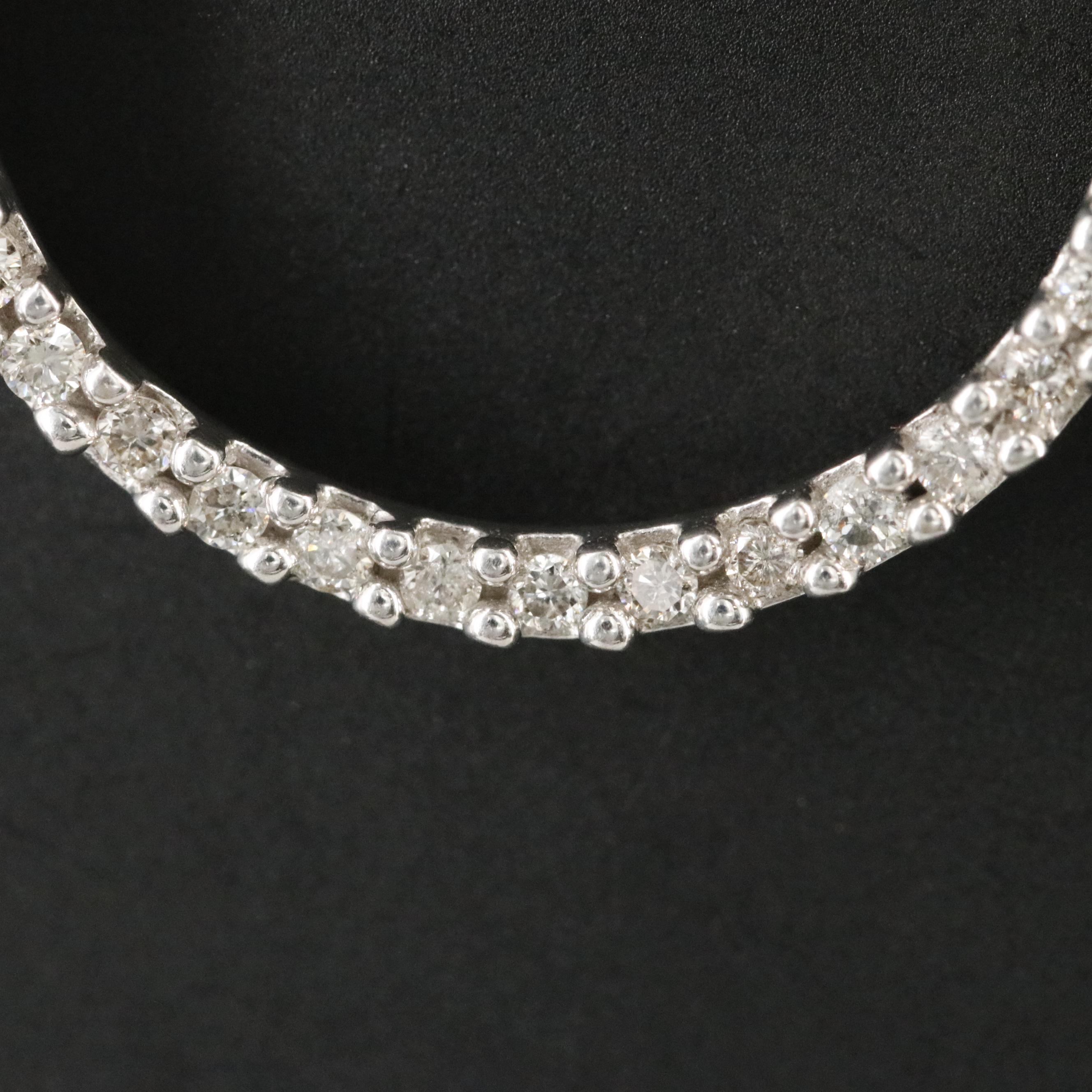 10K 0.47 CTW Diamond Circle Pendant