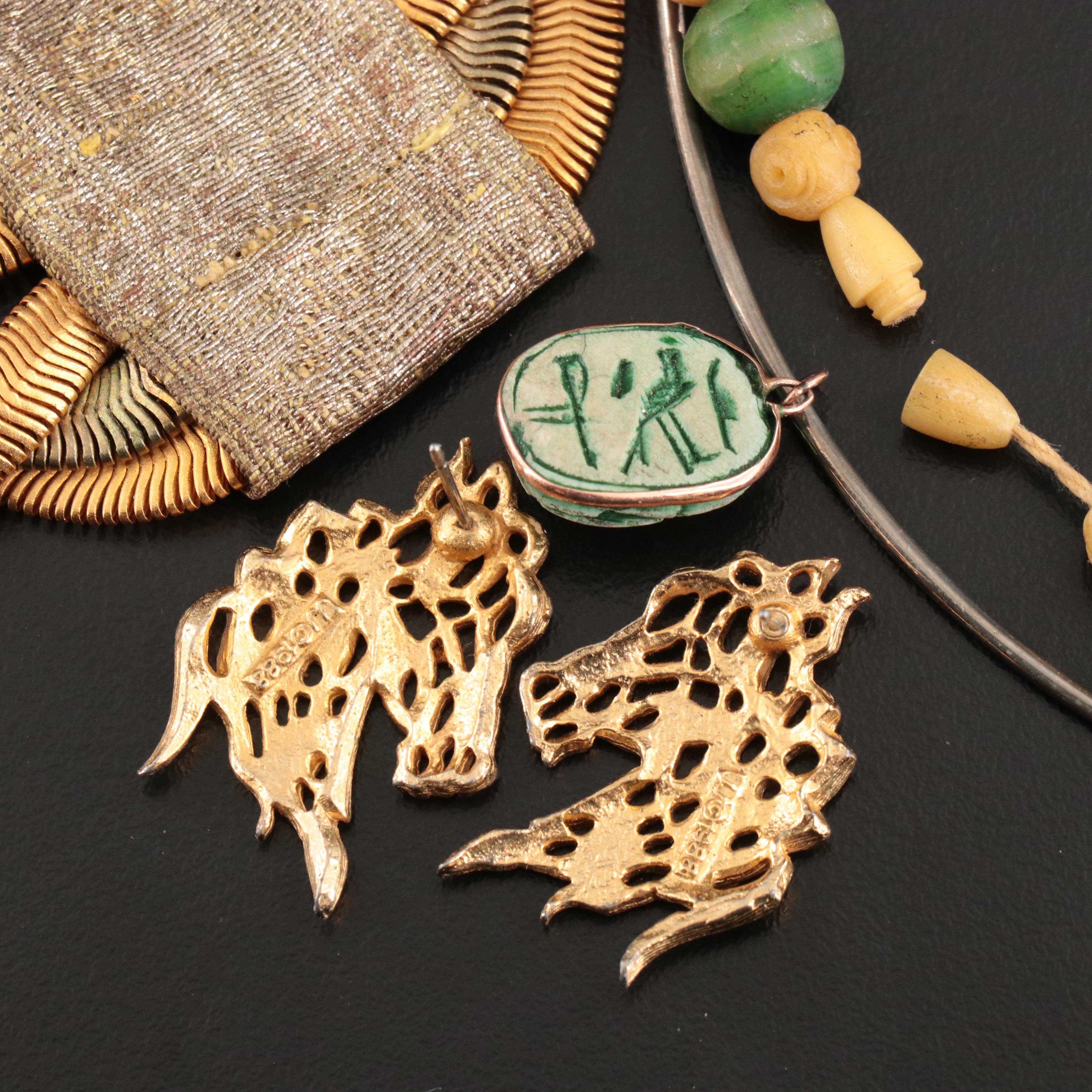 Faience, Bone and Calcite Featured in Jewelry Collection