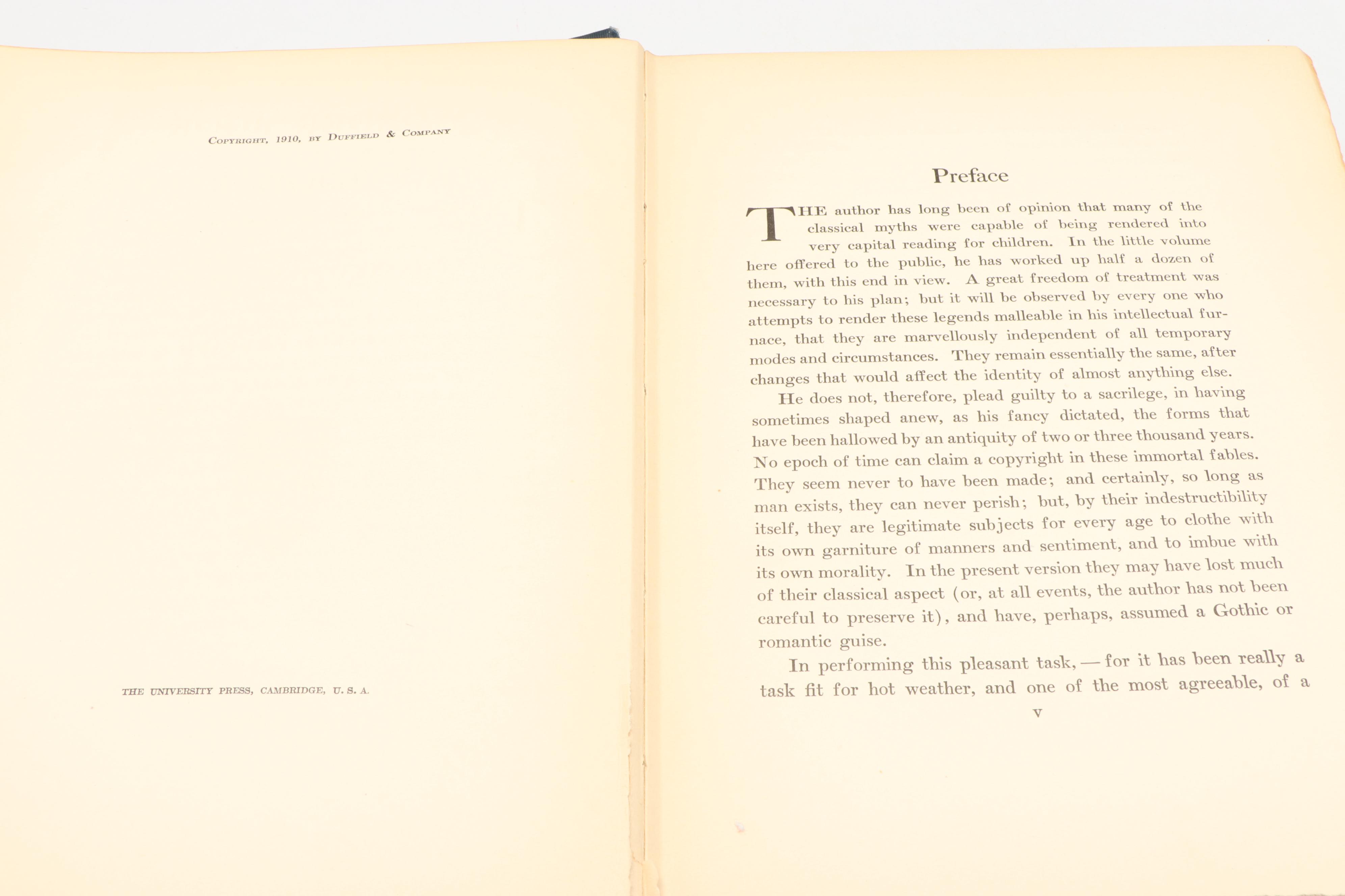 Maxfield Parrish Illustrated "A Wonder Book" and More by Nathaniel Hawthorne