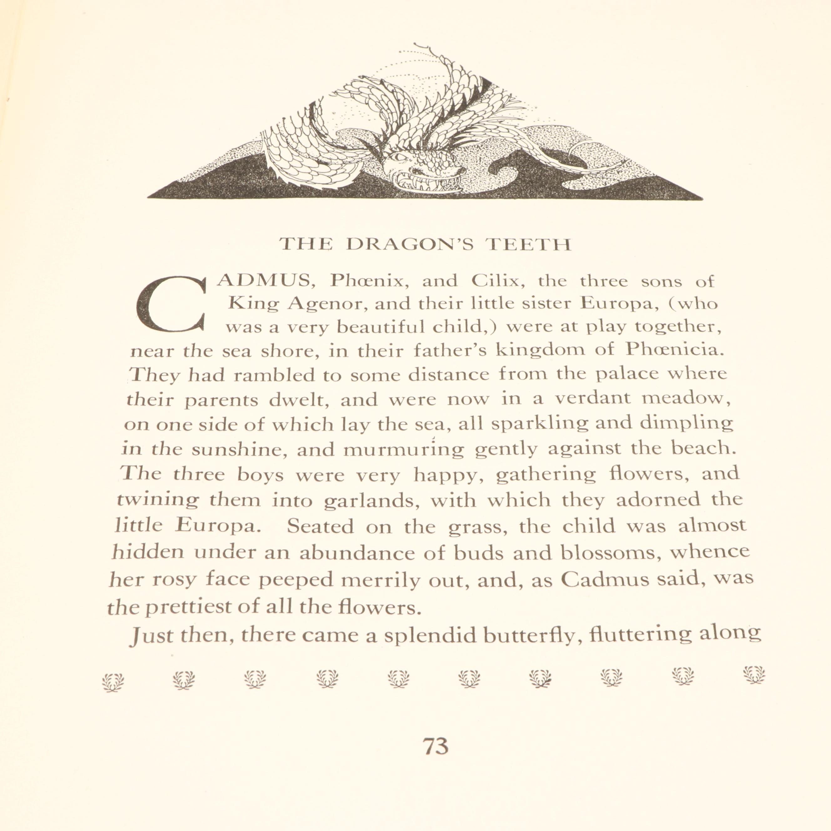 Maxfield Parrish Illustrated "A Wonder Book" and More by Nathaniel Hawthorne