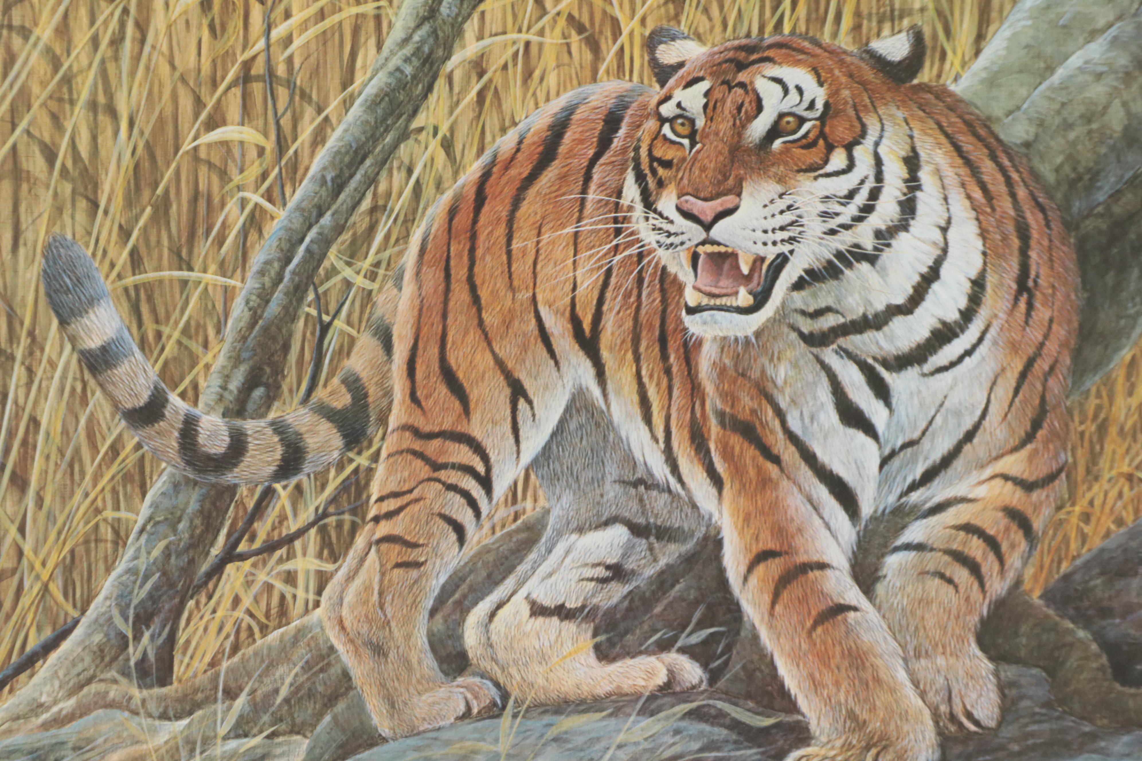 John A. Ruthven Offset Lithograph "Bengal Tiger"