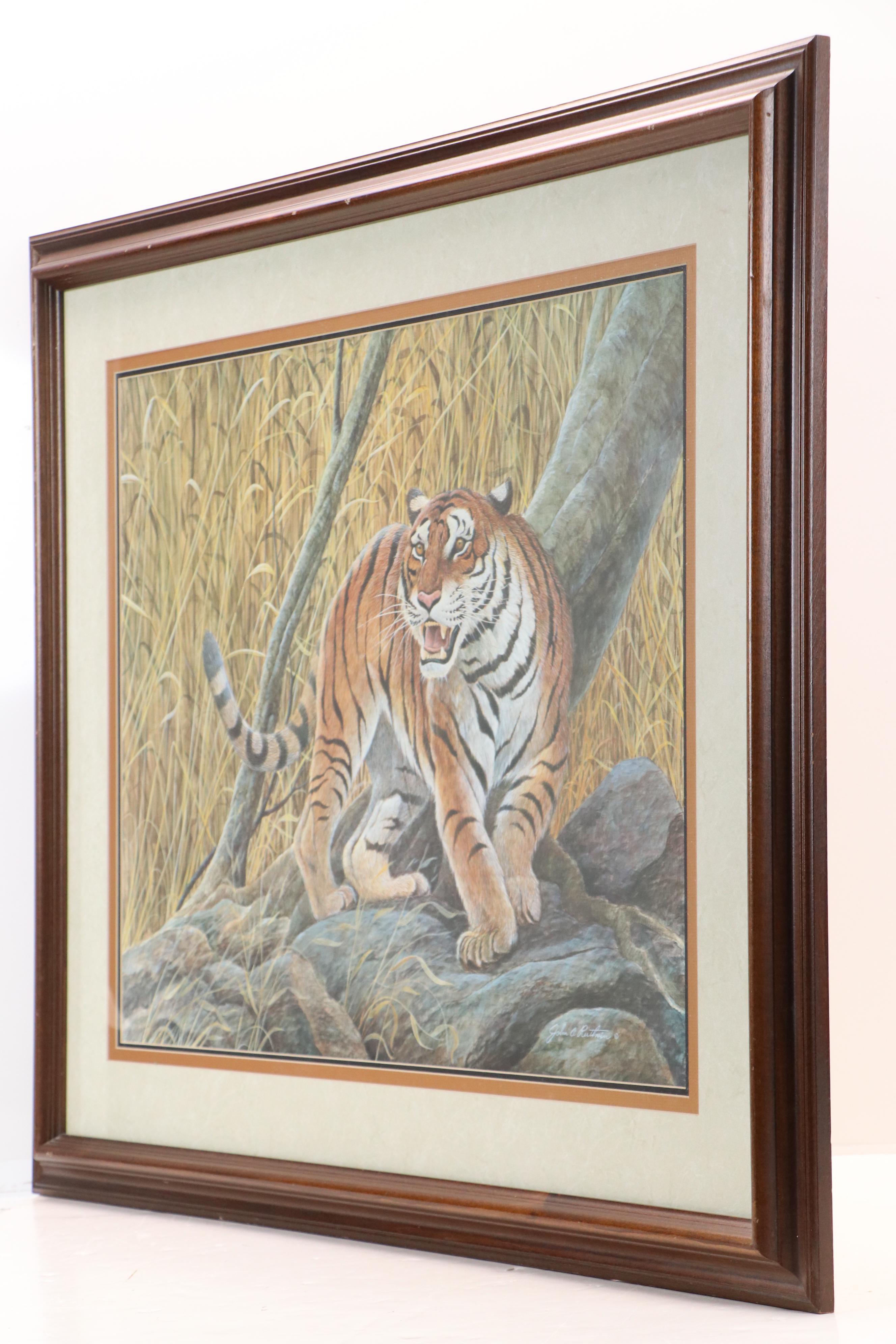 John A. Ruthven Offset Lithograph "Bengal Tiger"