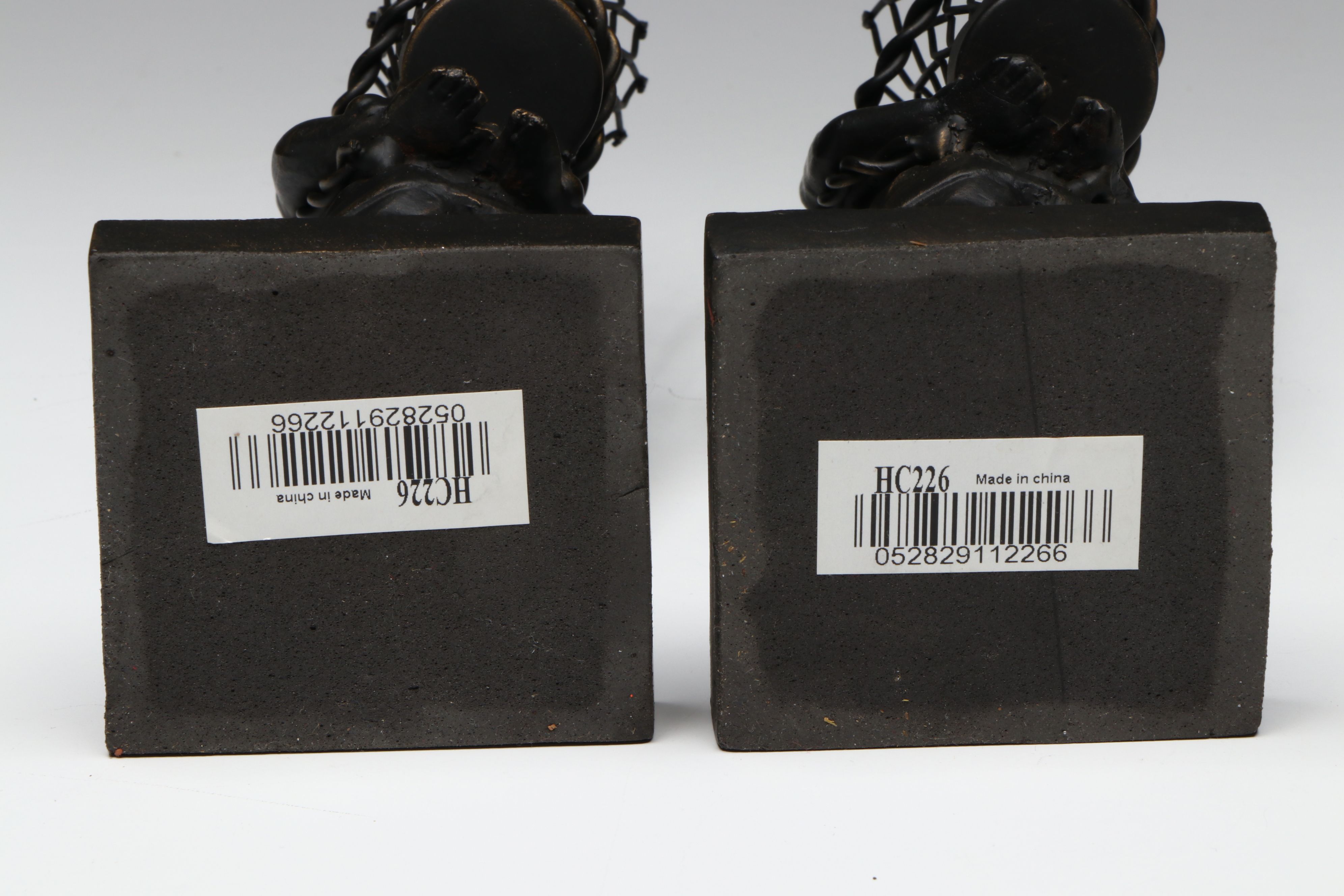 Two's Company and Other Metal and Resin Bronze Finish Putti Figural Bud Vases