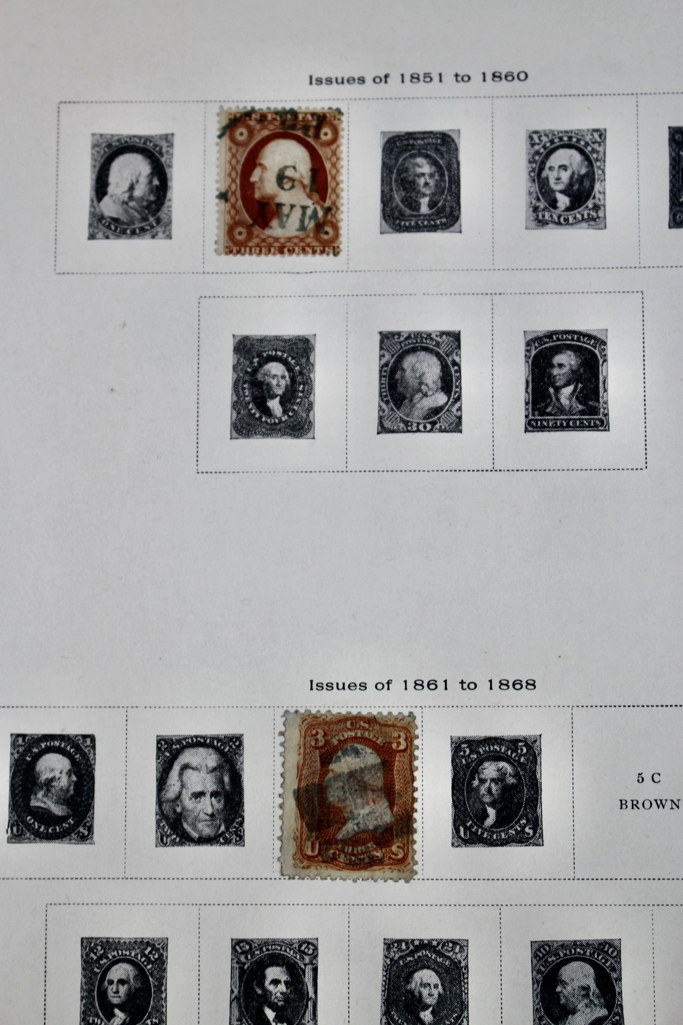 U.S. Postage Stamp Collection, 1860 to 1940s