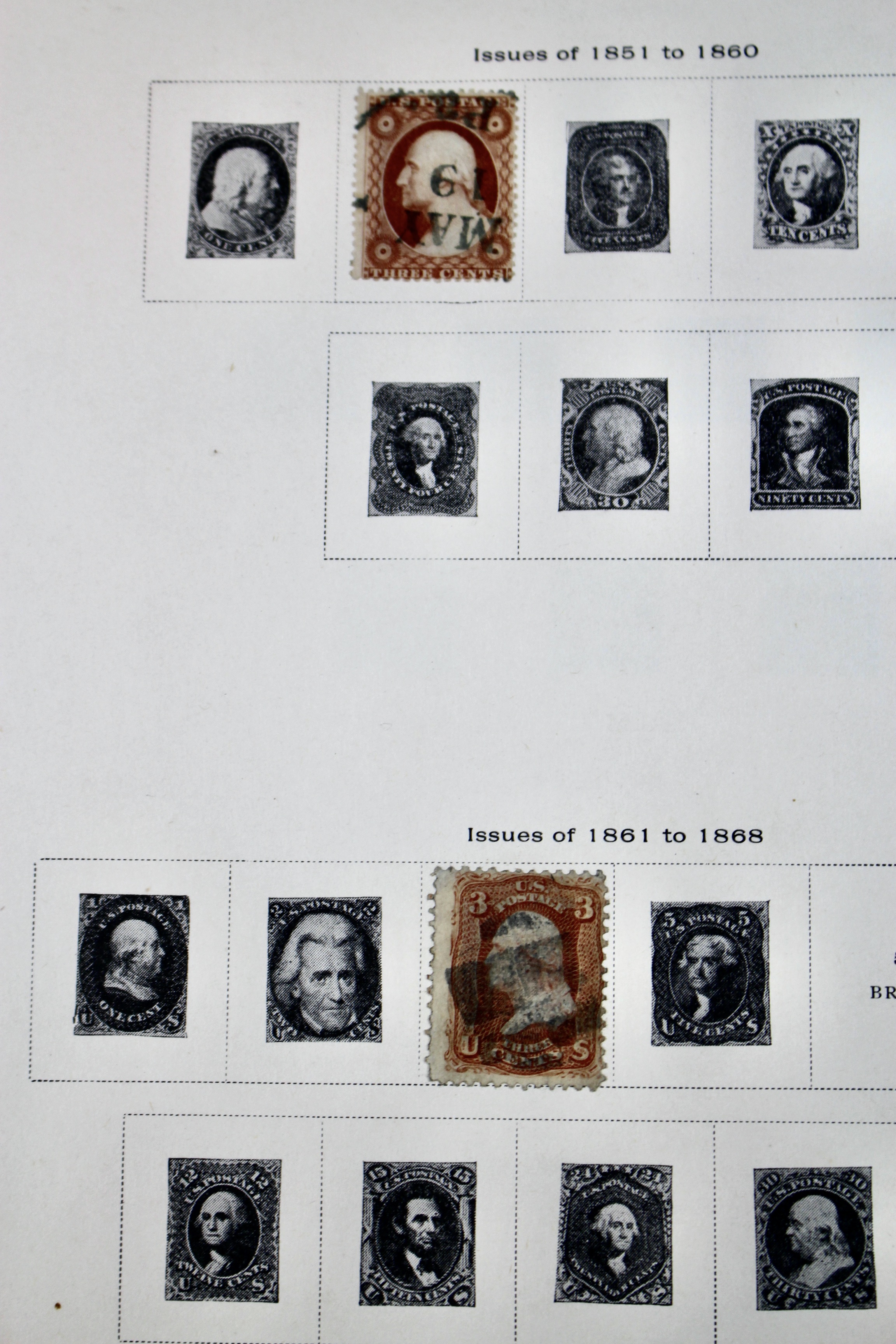 U.S. Postage Stamp Collection, 1860 to 1940s