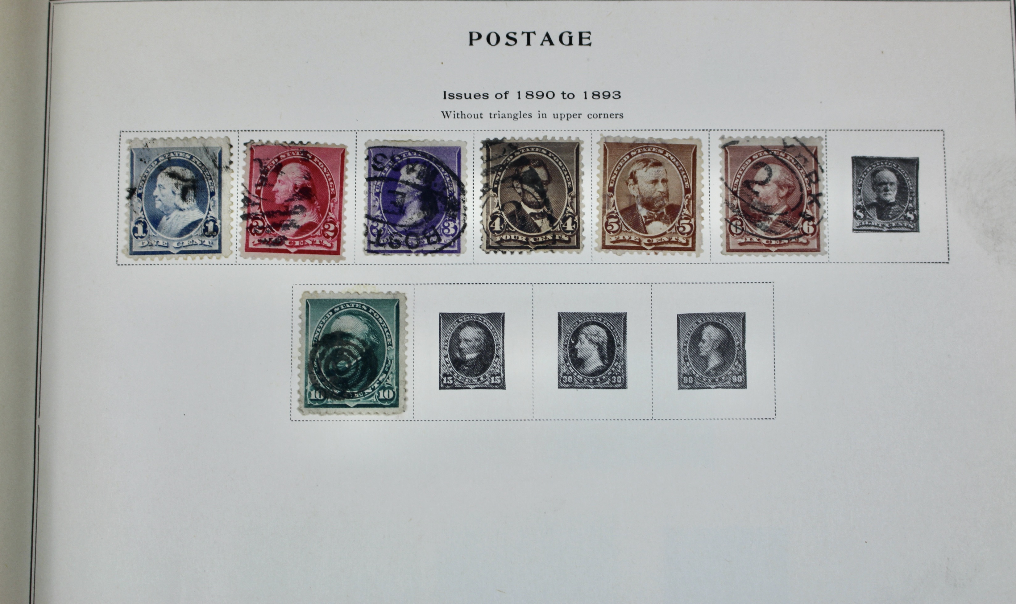 U.S. Postage Stamp Collection, 1860 to 1940s