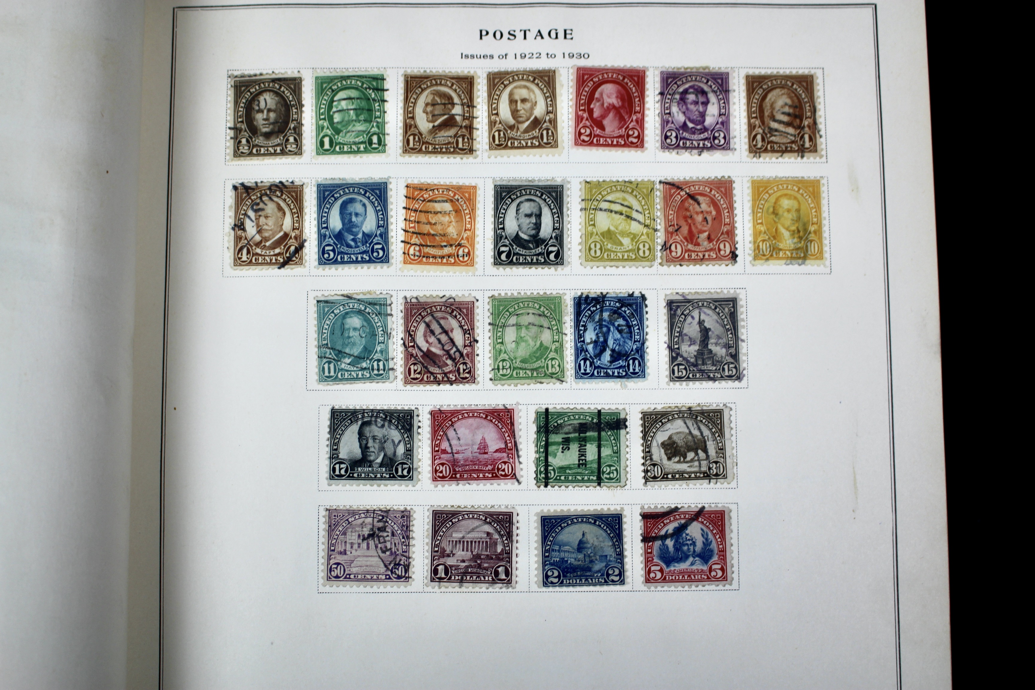 U.S. Postage Stamp Collection, 1860 to 1940s