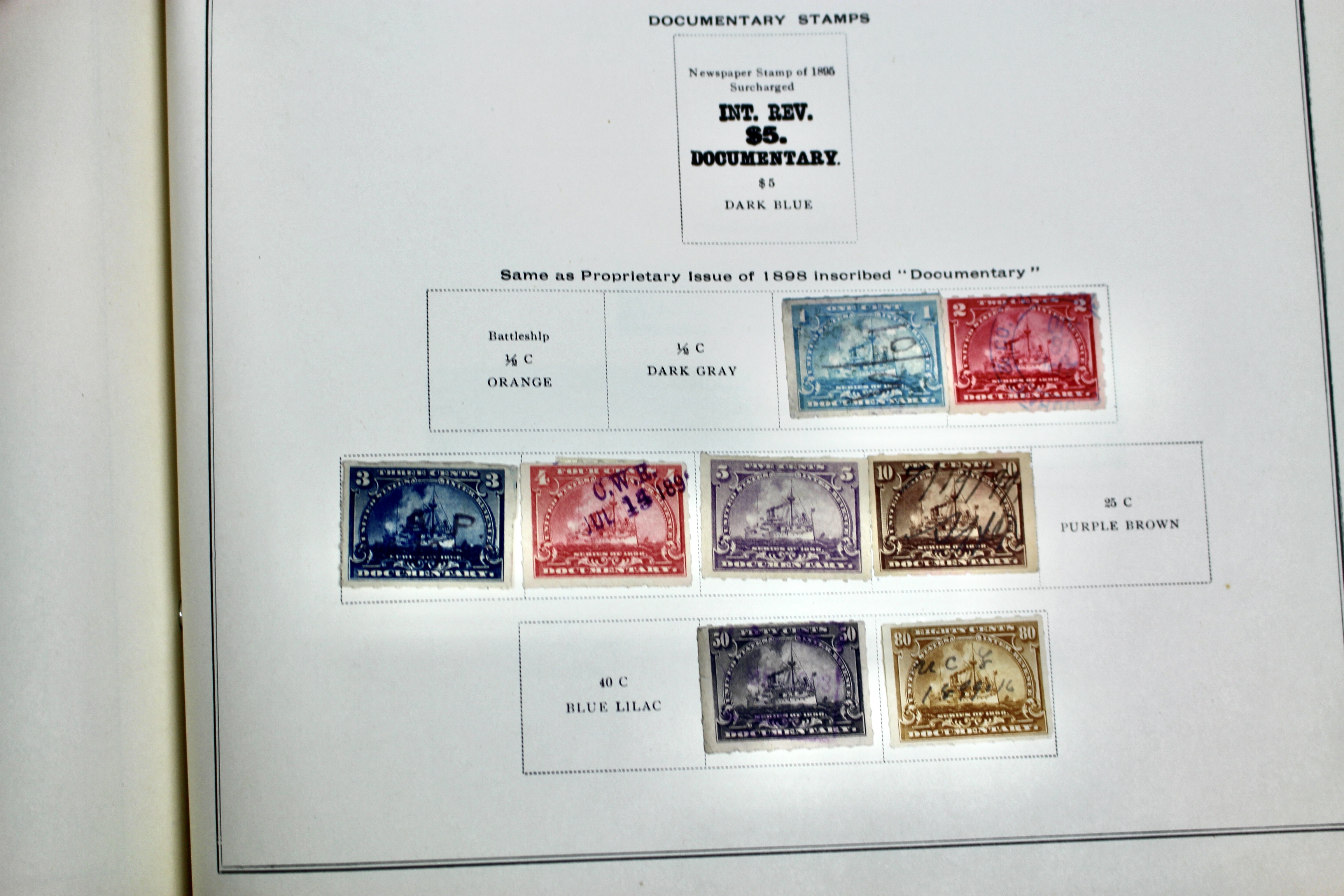 U.S. Postage Stamp Collection, 1860 to 1940s