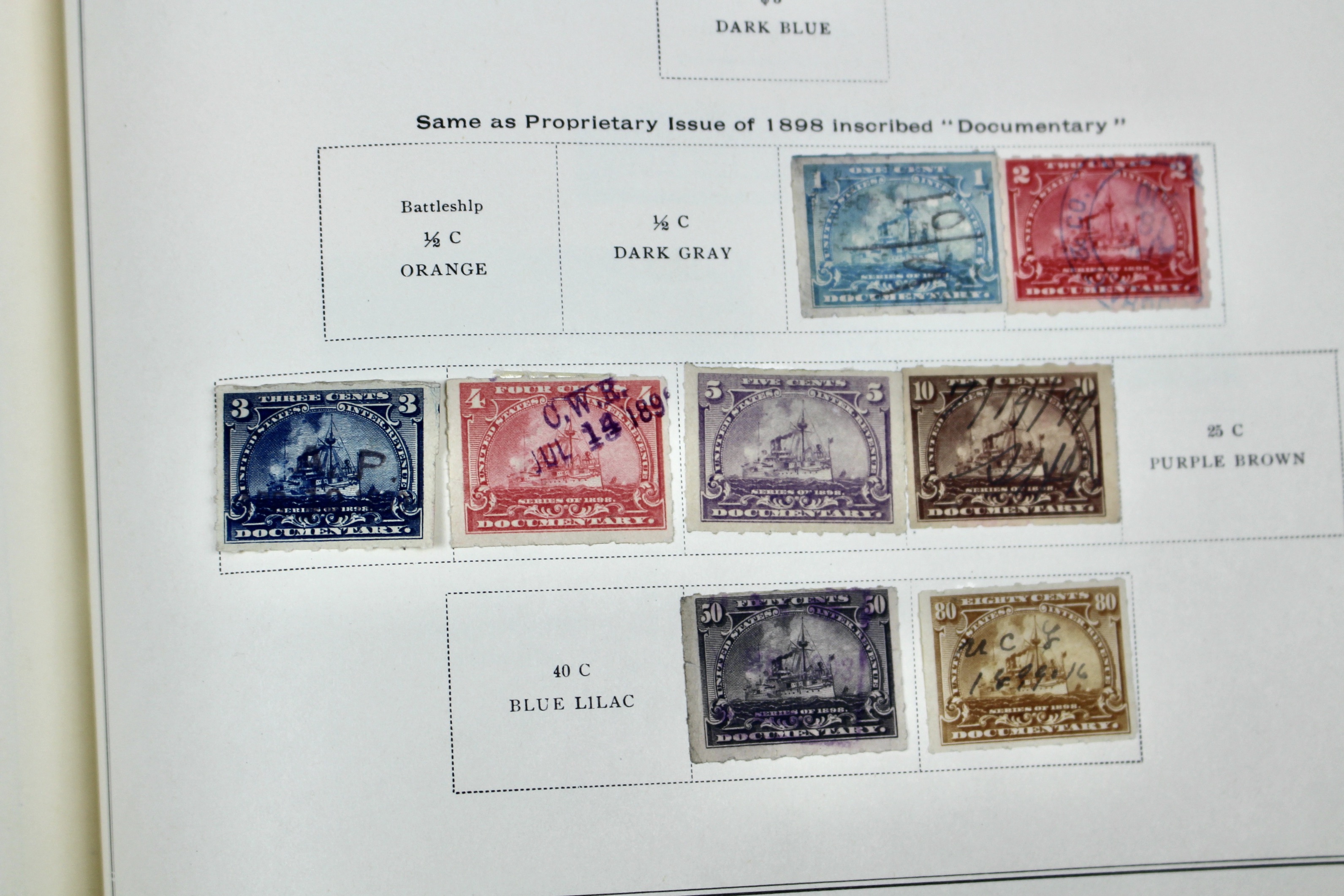U.S. Postage Stamp Collection, 1860 to 1940s