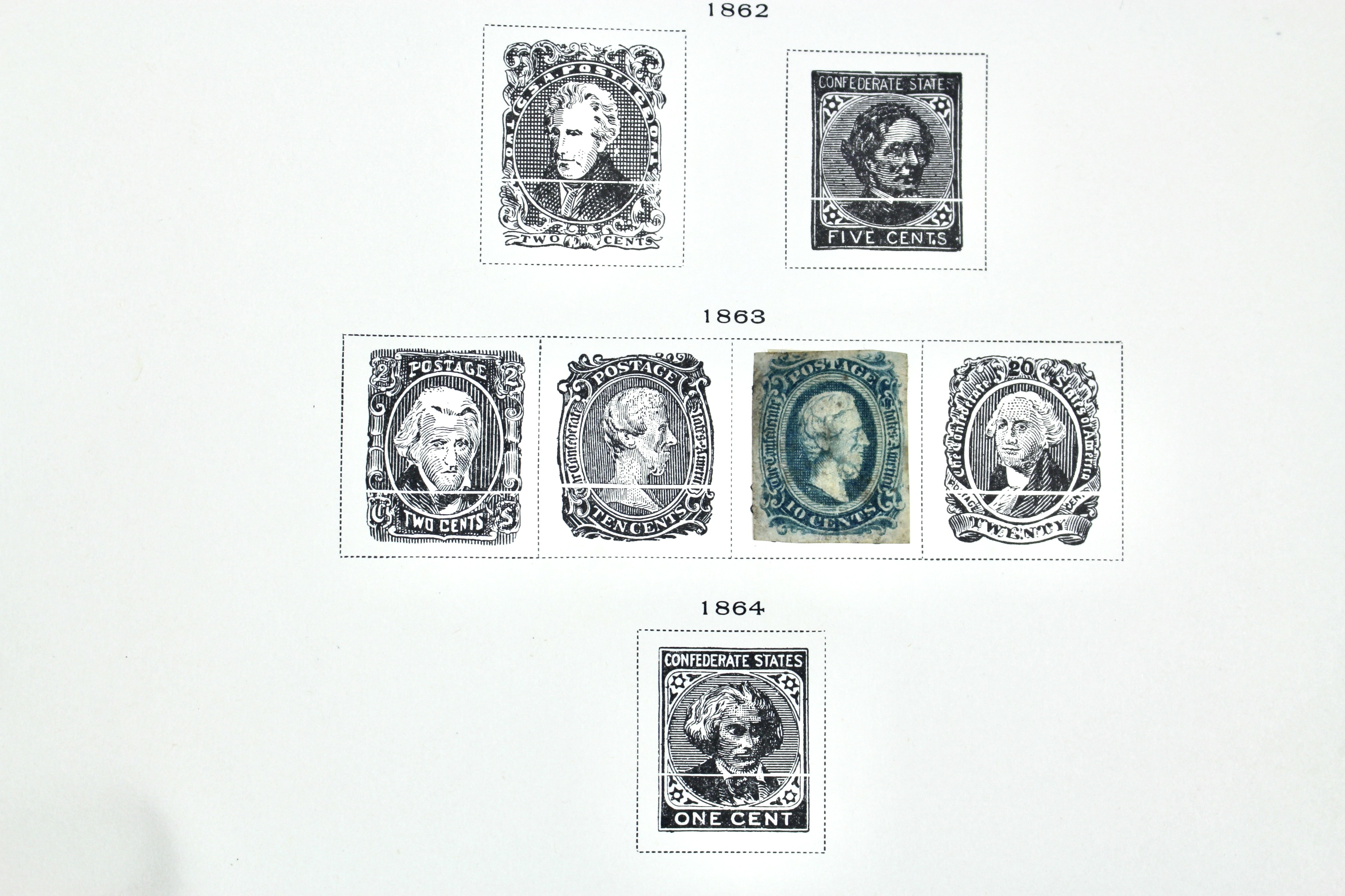 U.S. Postage Stamp Collection, 1860 to 1940s