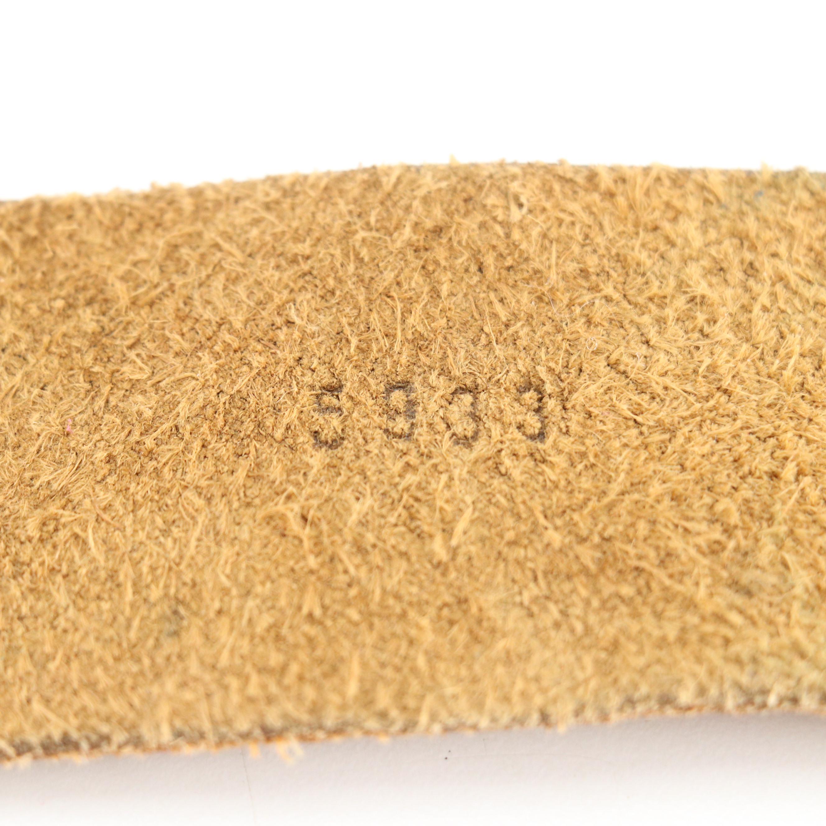 Leatherock Studded Leather Belt with Oval Mosaic Gemstone Accent