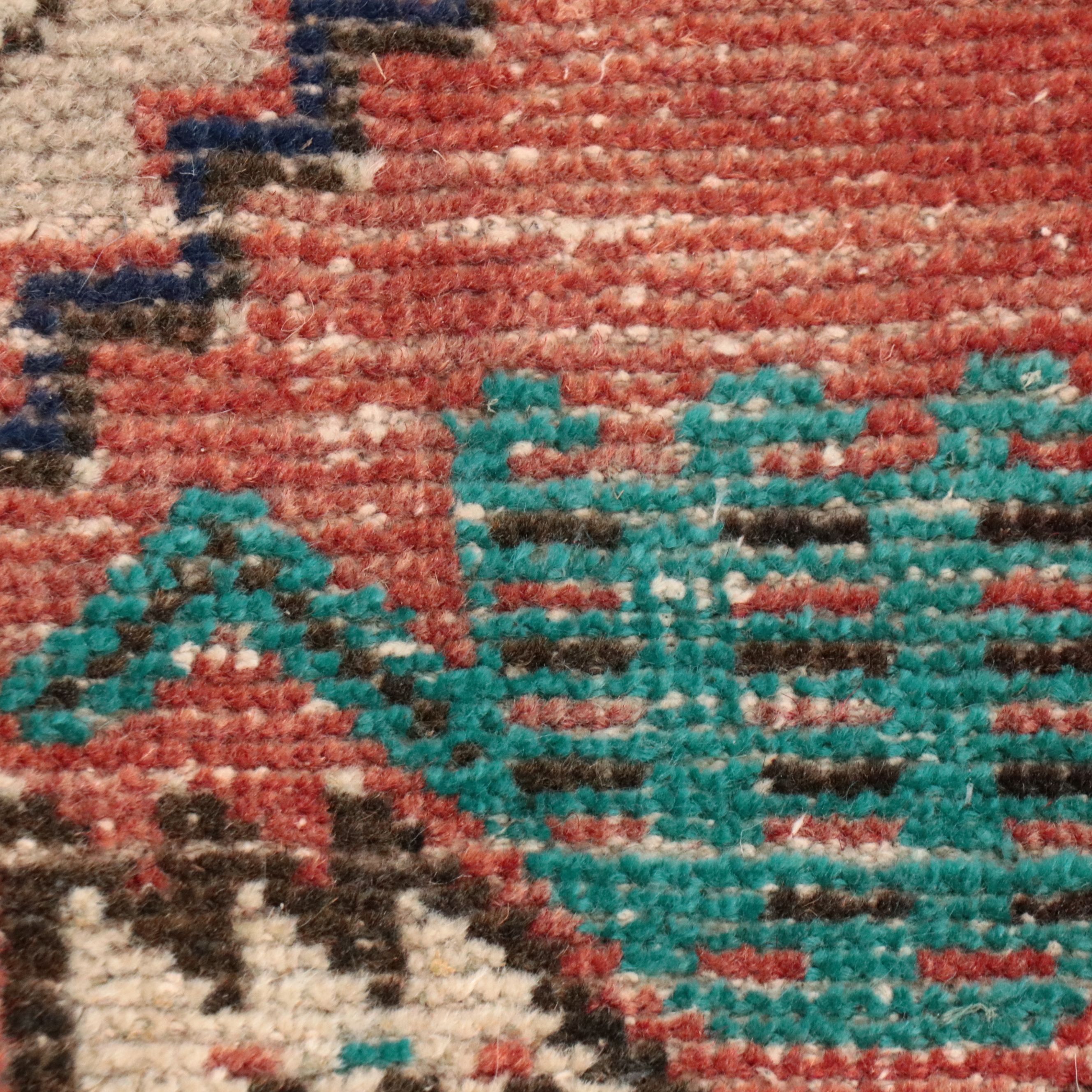 1'8 x 3'3 Hand-Knotted Persian Meshkin Accent Rug