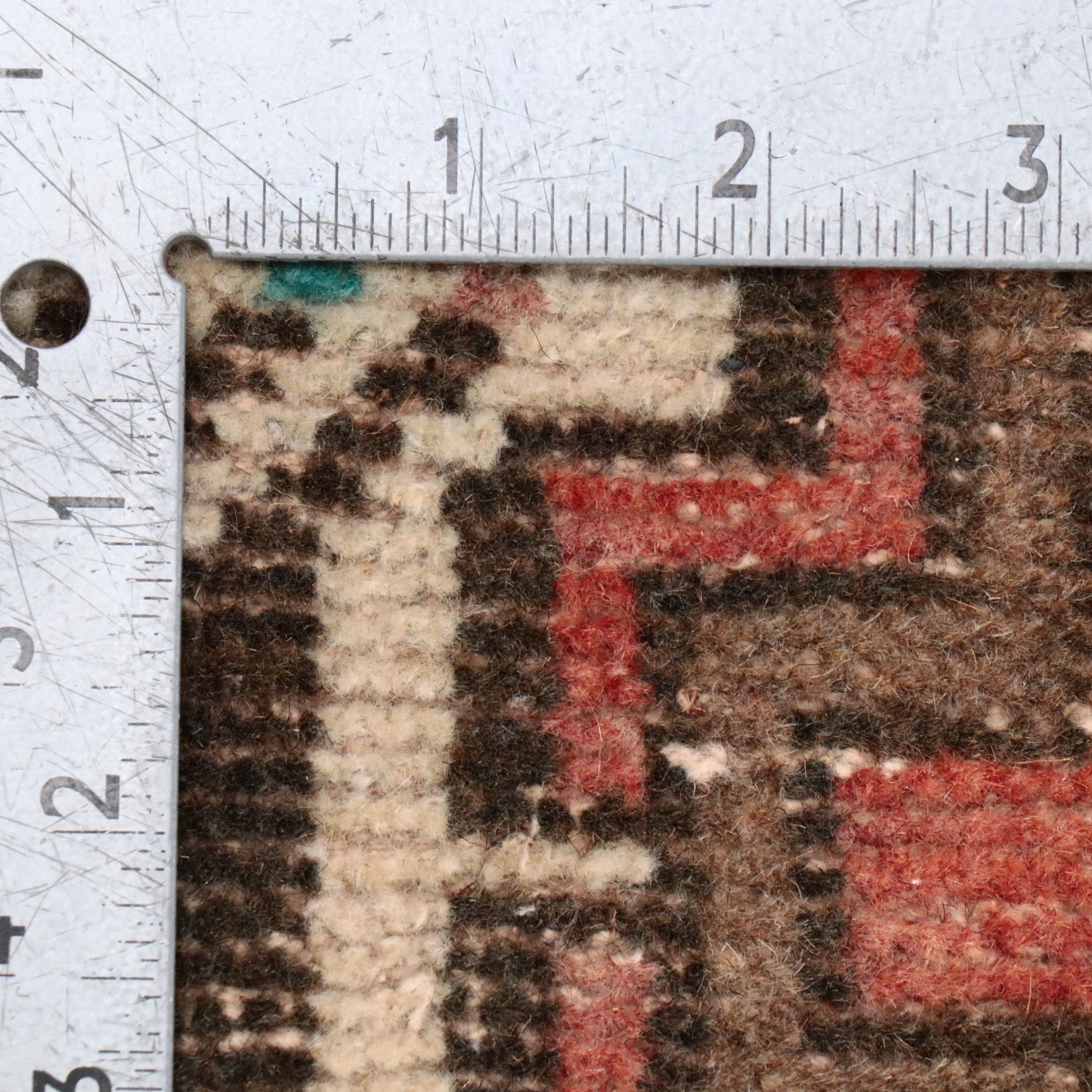 1'8 x 3'3 Hand-Knotted Persian Meshkin Accent Rug