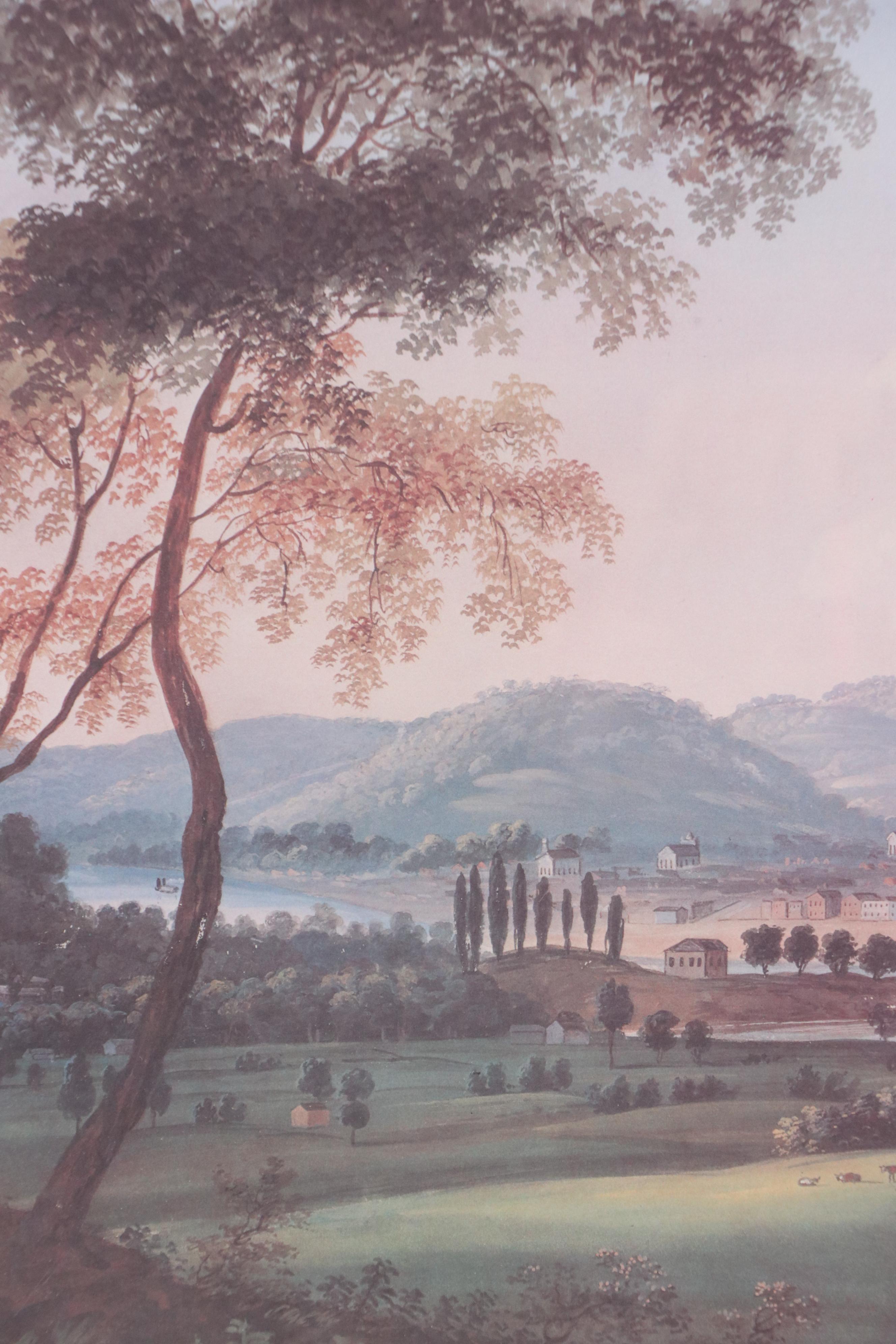 After John Caspar Wild Offset Lithograph "View of Cincinnati..."