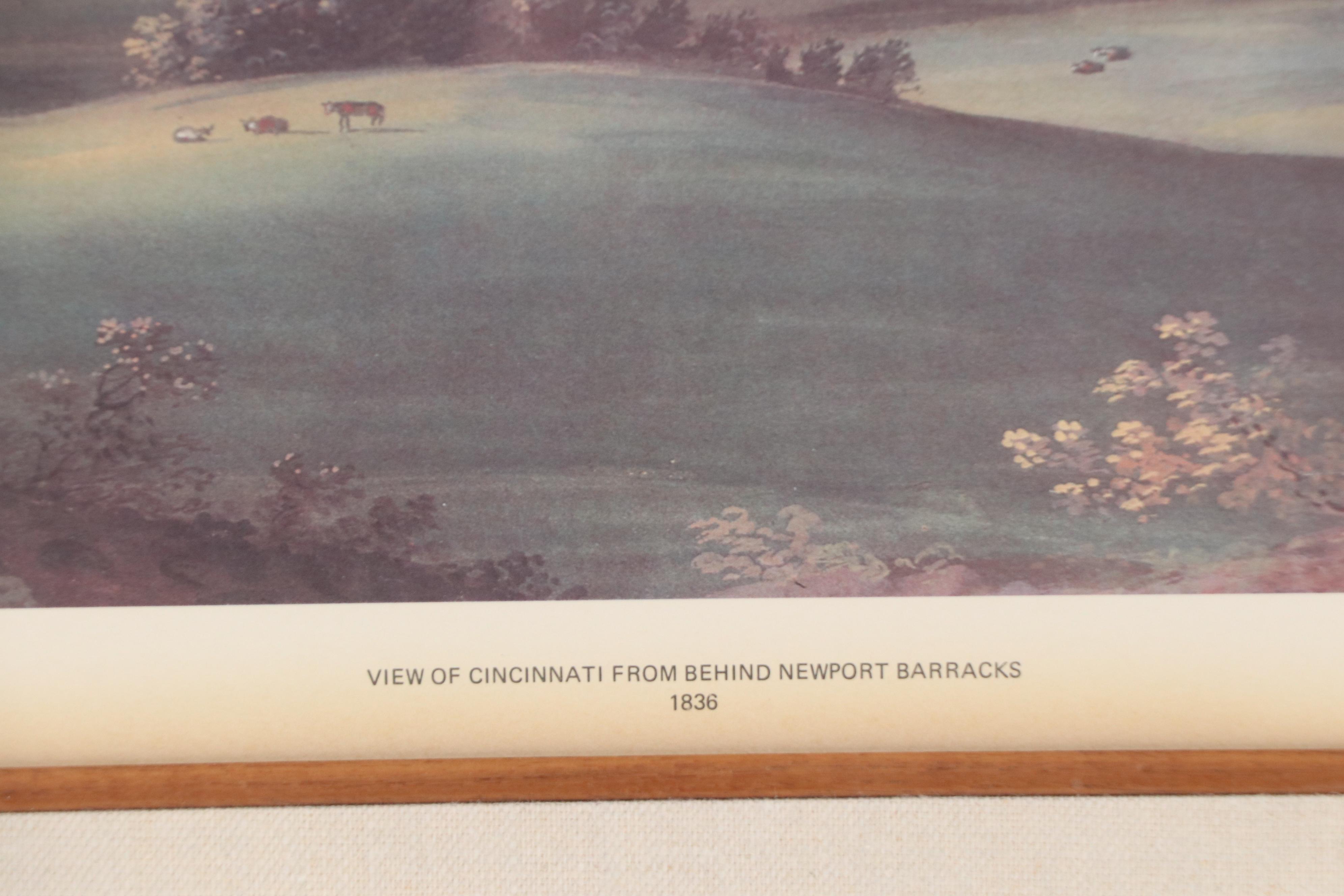 After John Caspar Wild Offset Lithograph "View of Cincinnati..."