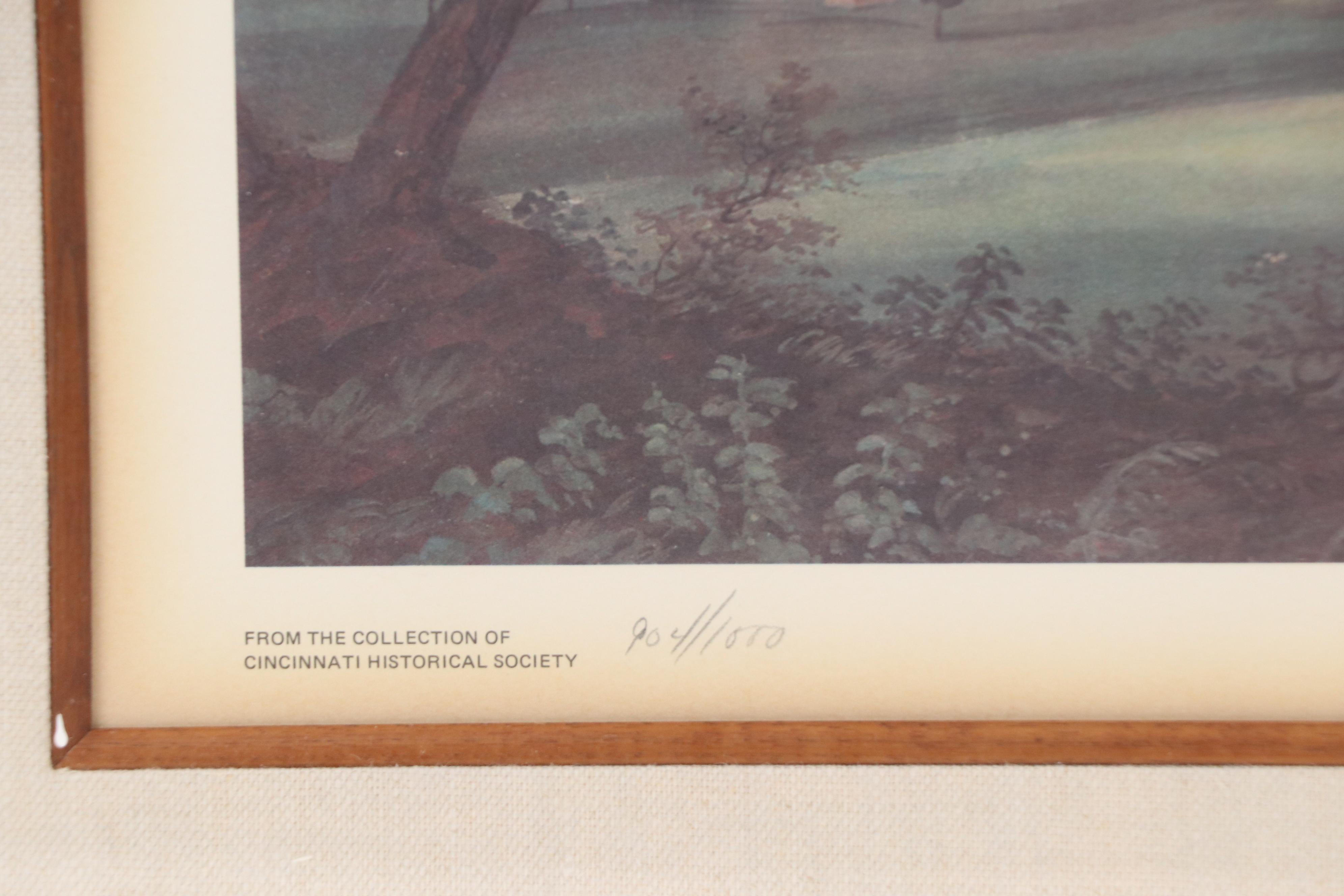 After John Caspar Wild Offset Lithograph "View of Cincinnati..."