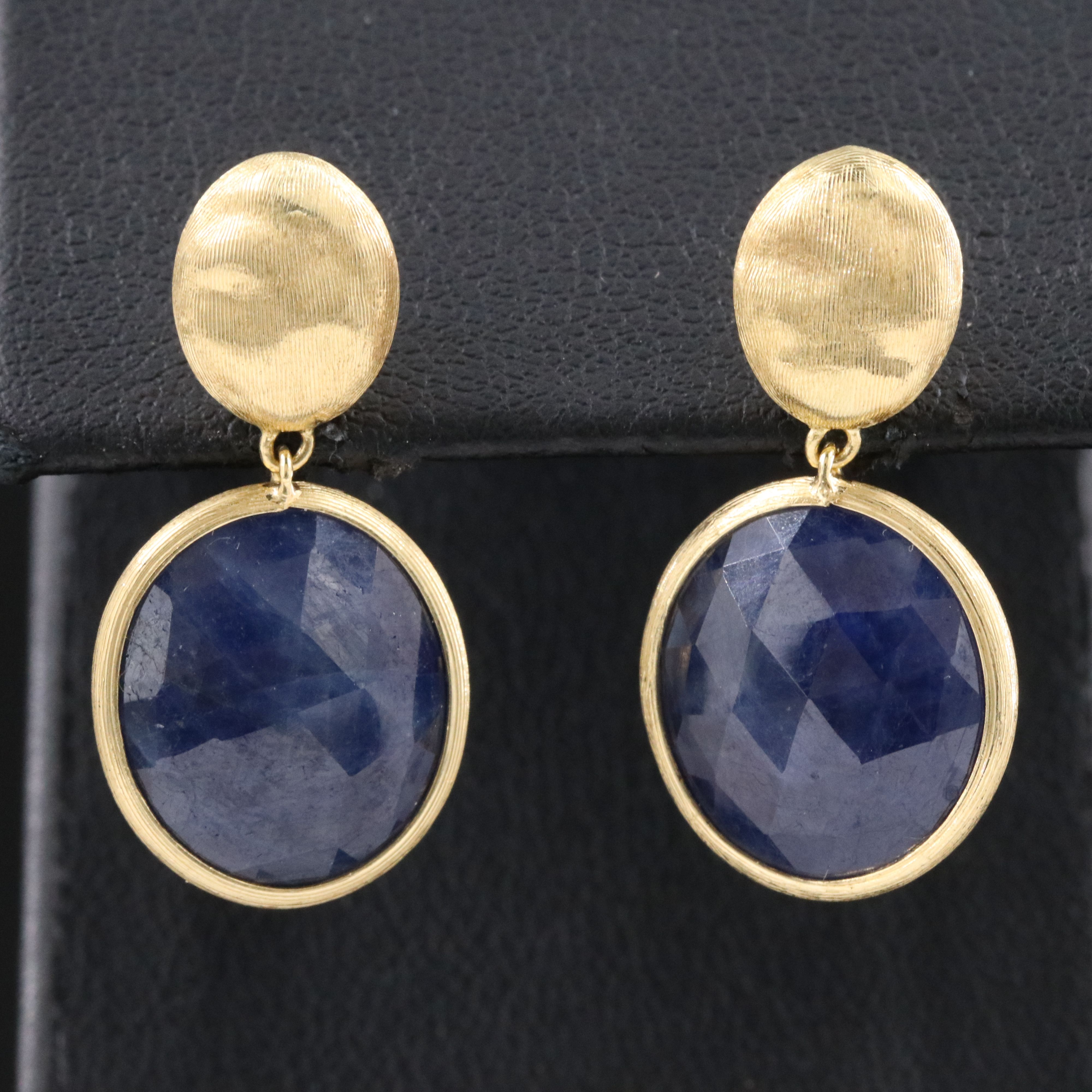 Marco Bicego Jaipur 18K Sapphire Drop Earrings