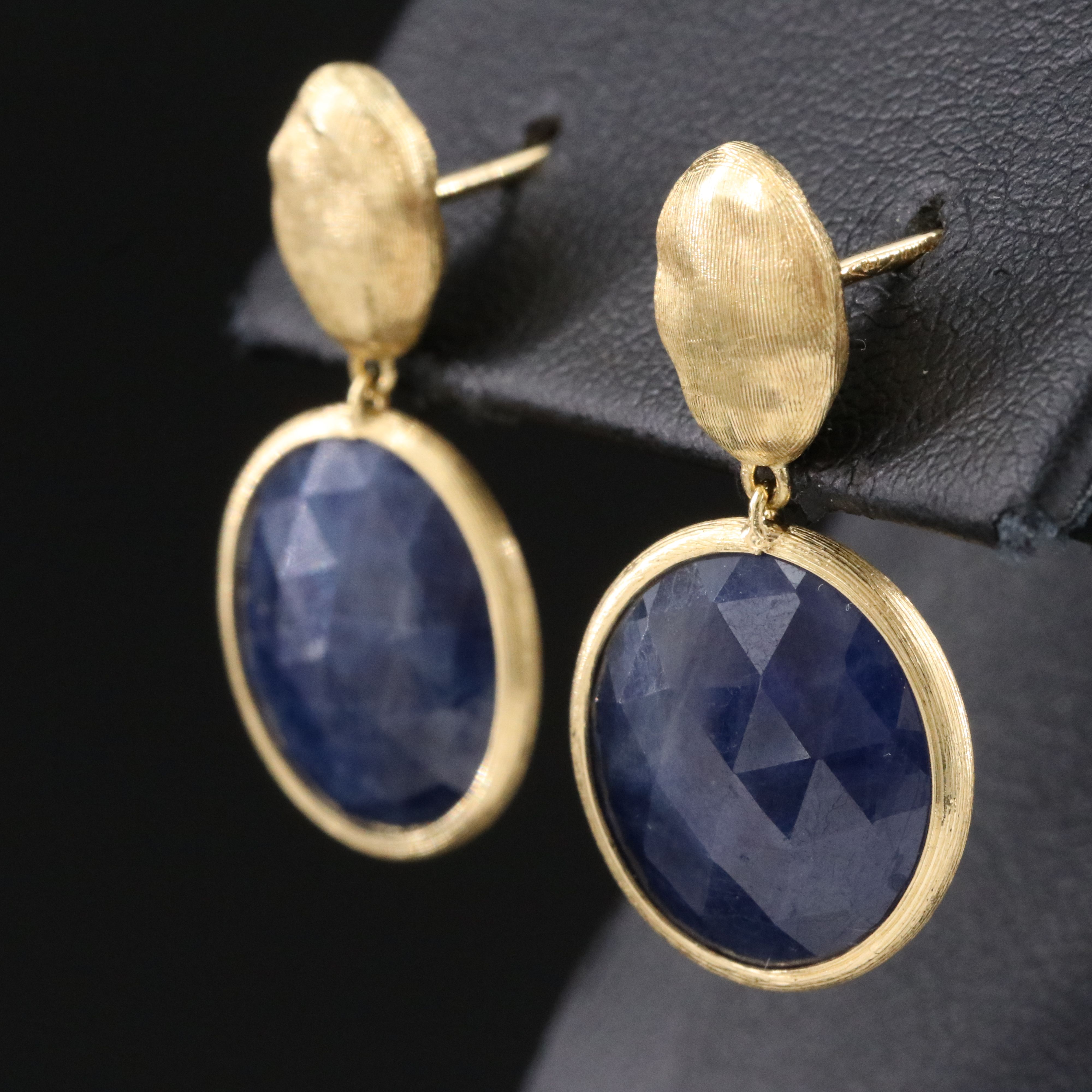 Marco Bicego Jaipur 18K Sapphire Drop Earrings