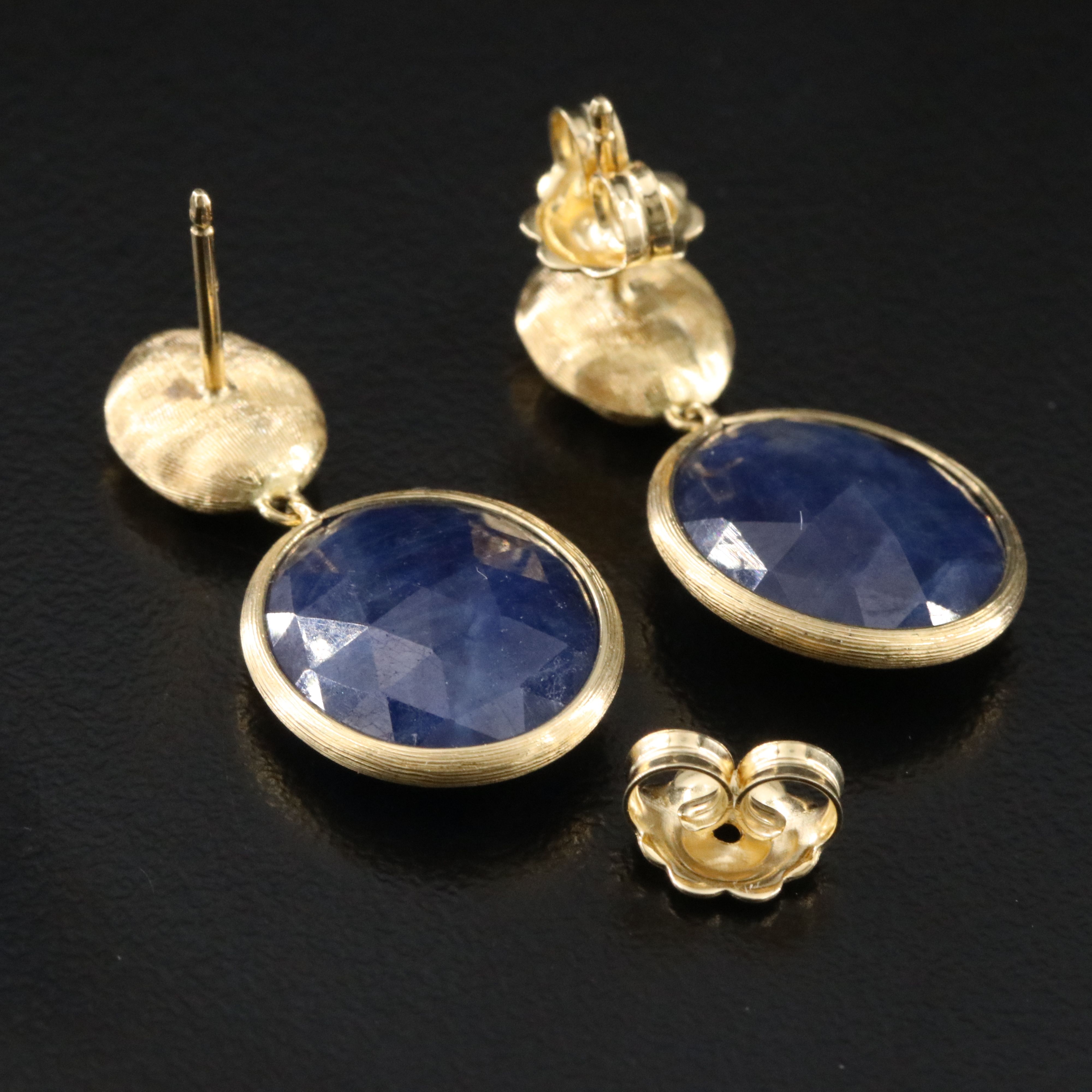 Marco Bicego Jaipur 18K Sapphire Drop Earrings